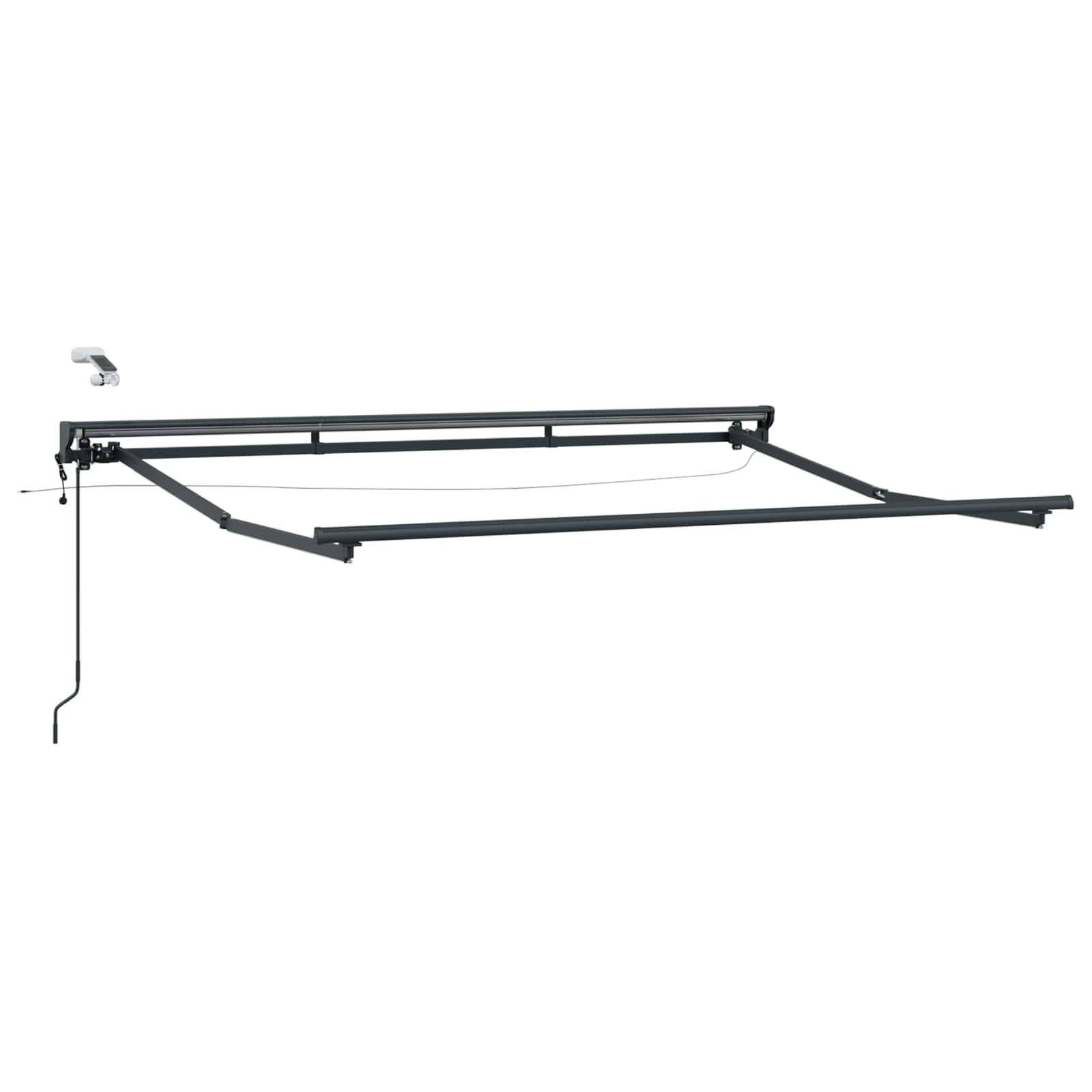 Telaio tenda elettrica con LED Antracite 3,5 x 2 m Alluminio
