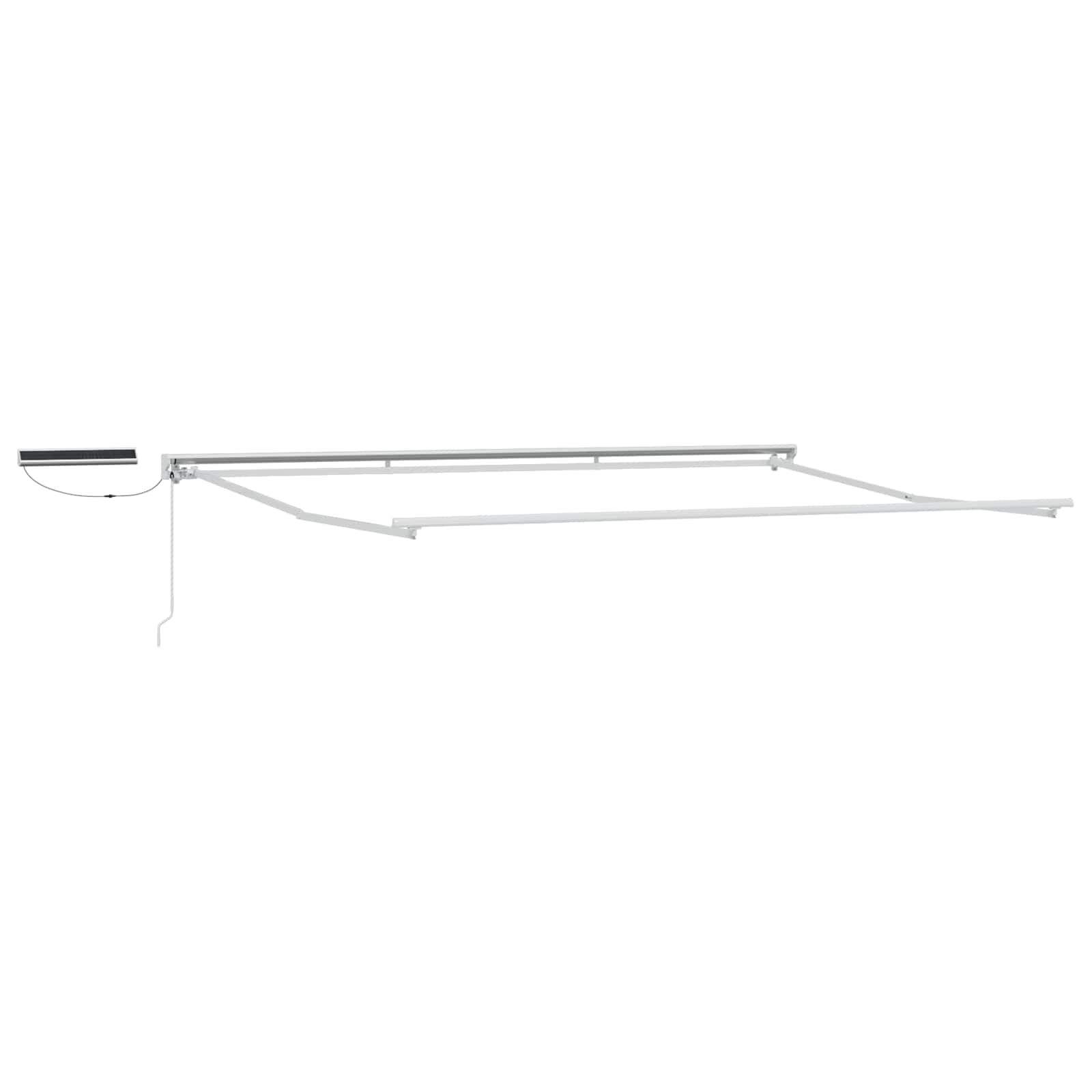 Struttura della tenda elettrica retrattile Bianco 4 × 3,5 m