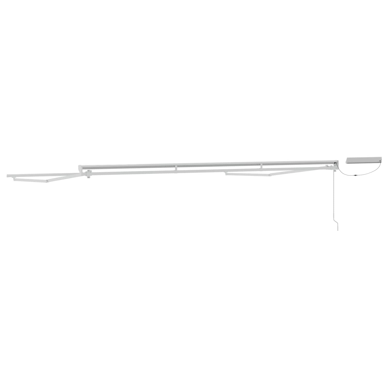 Struttura della tenda elettrica retrattile Bianco 4 × 3,5 m