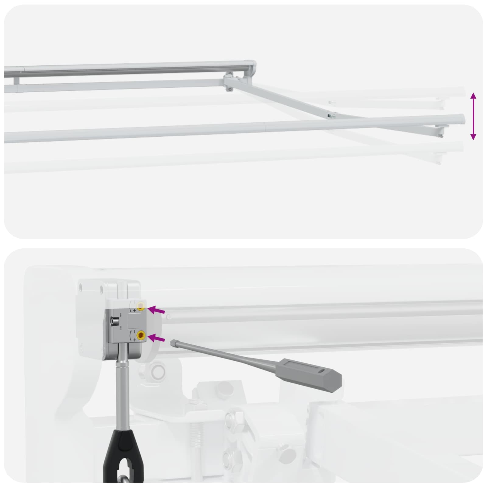 Struttura della tenda elettrica retrattile Bianco 4 × 3,5 m
