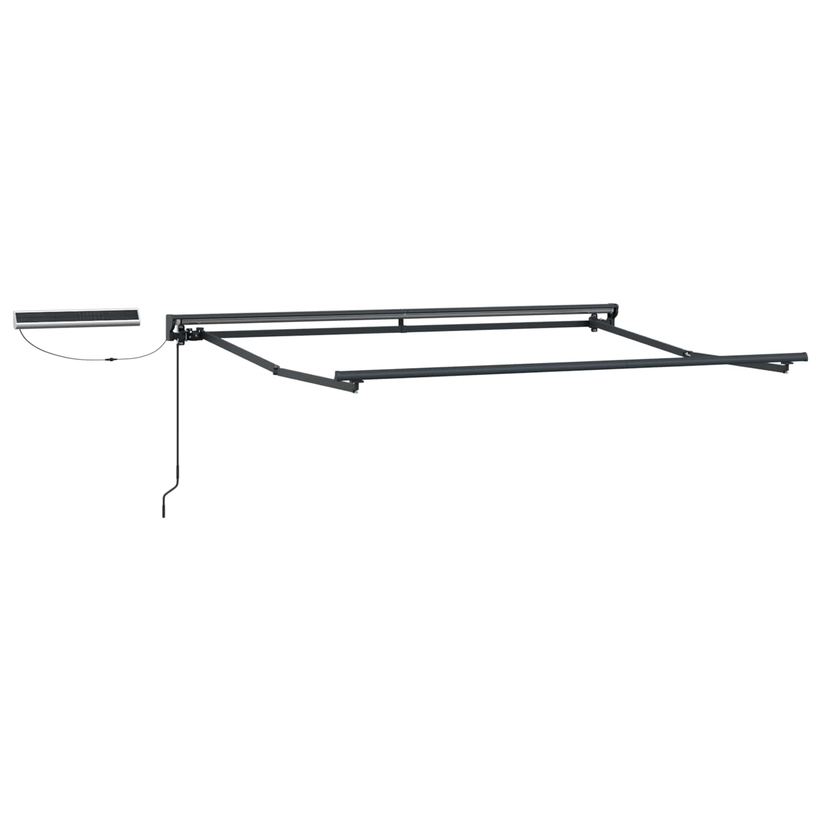 Struttura della tenda elettrica retrattile Antracite 3 x 2,5 m