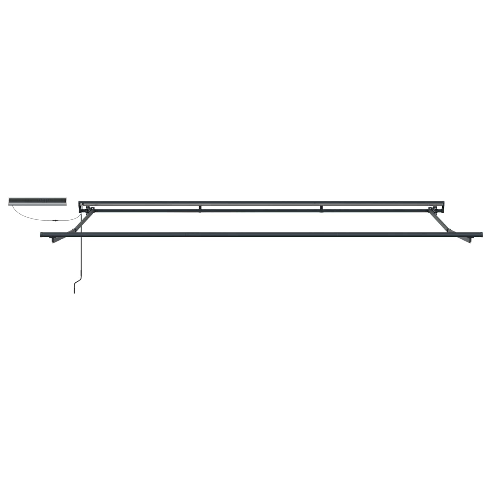 Struttura della tenda elettrica retrattile Antracite 4 × 3 m