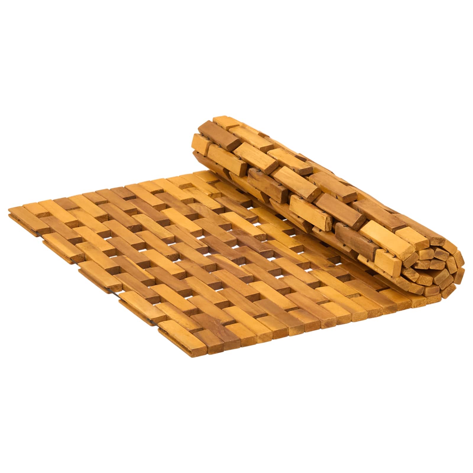 Tappetini da bagno Naturale 55 x 80 cm Legno di Acacia Massello
