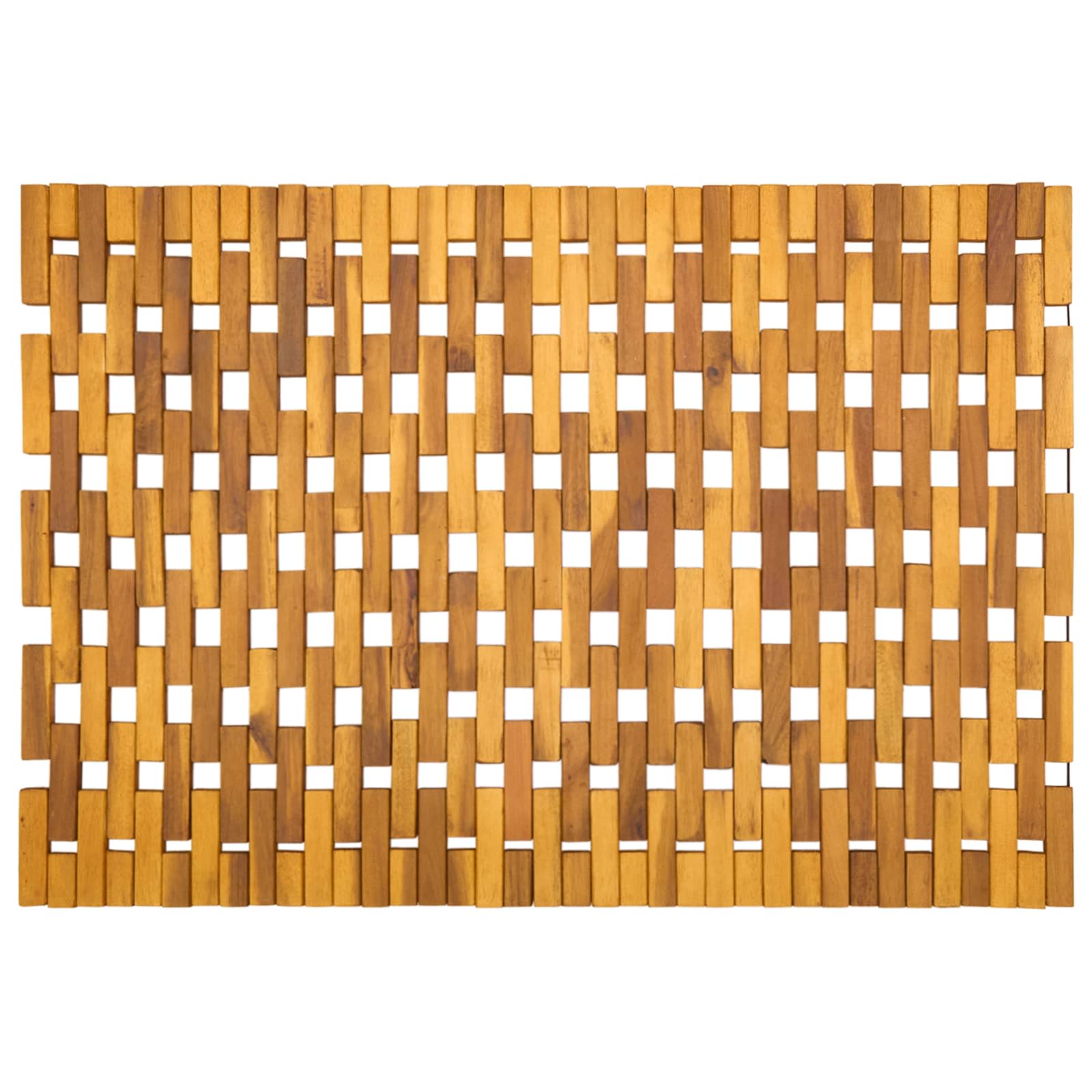 Tappetini da bagno Naturale 55 x 80 cm Legno di Acacia Massello