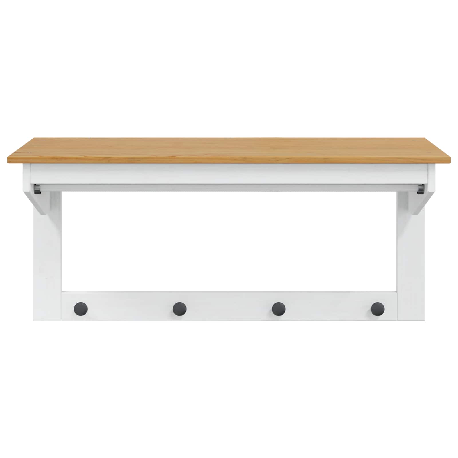 Appendiabiti HILL Bianco e marrone miele 90 x 35 x 41,5 cm