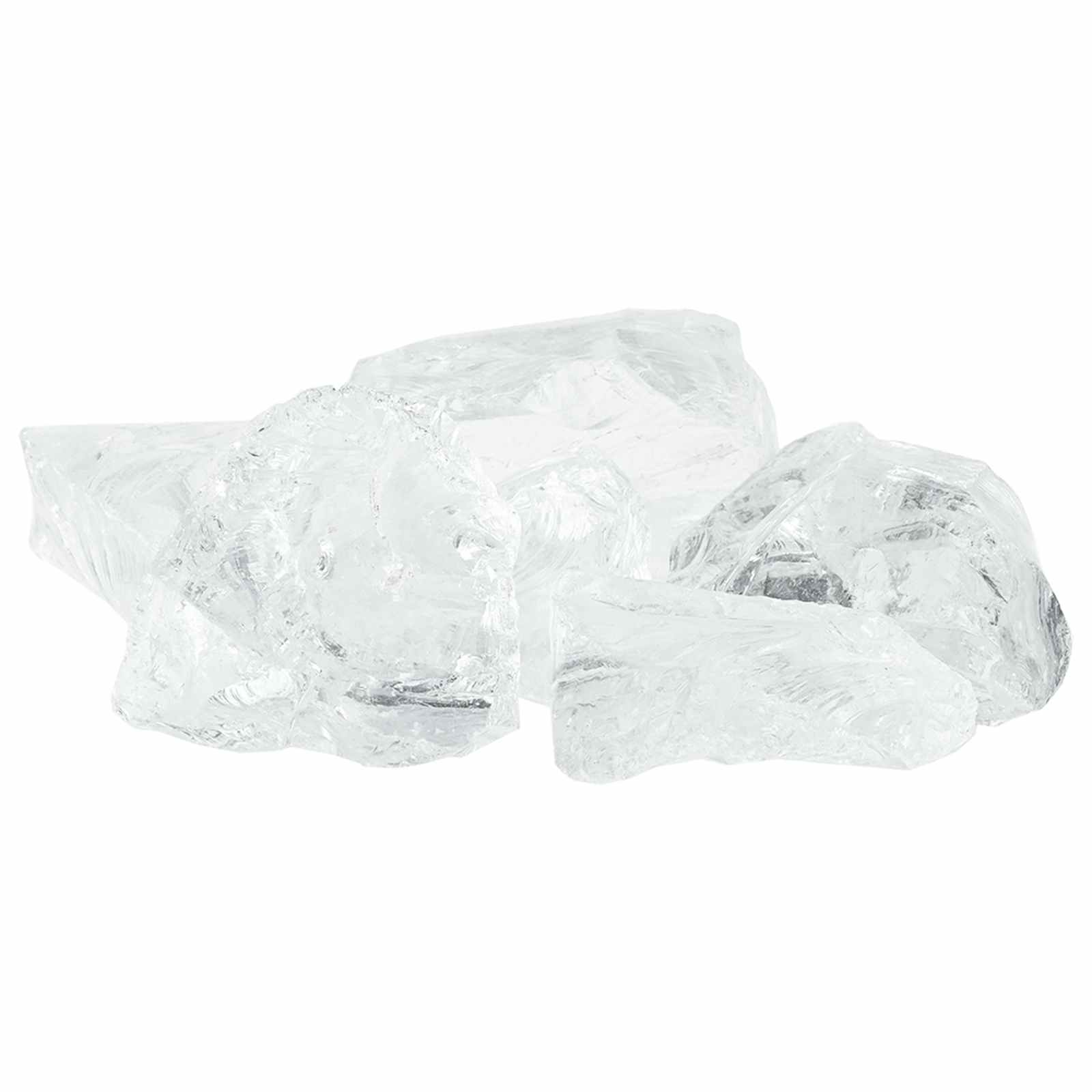 Sassi da Giardino Bianco 12 cm Vetro
