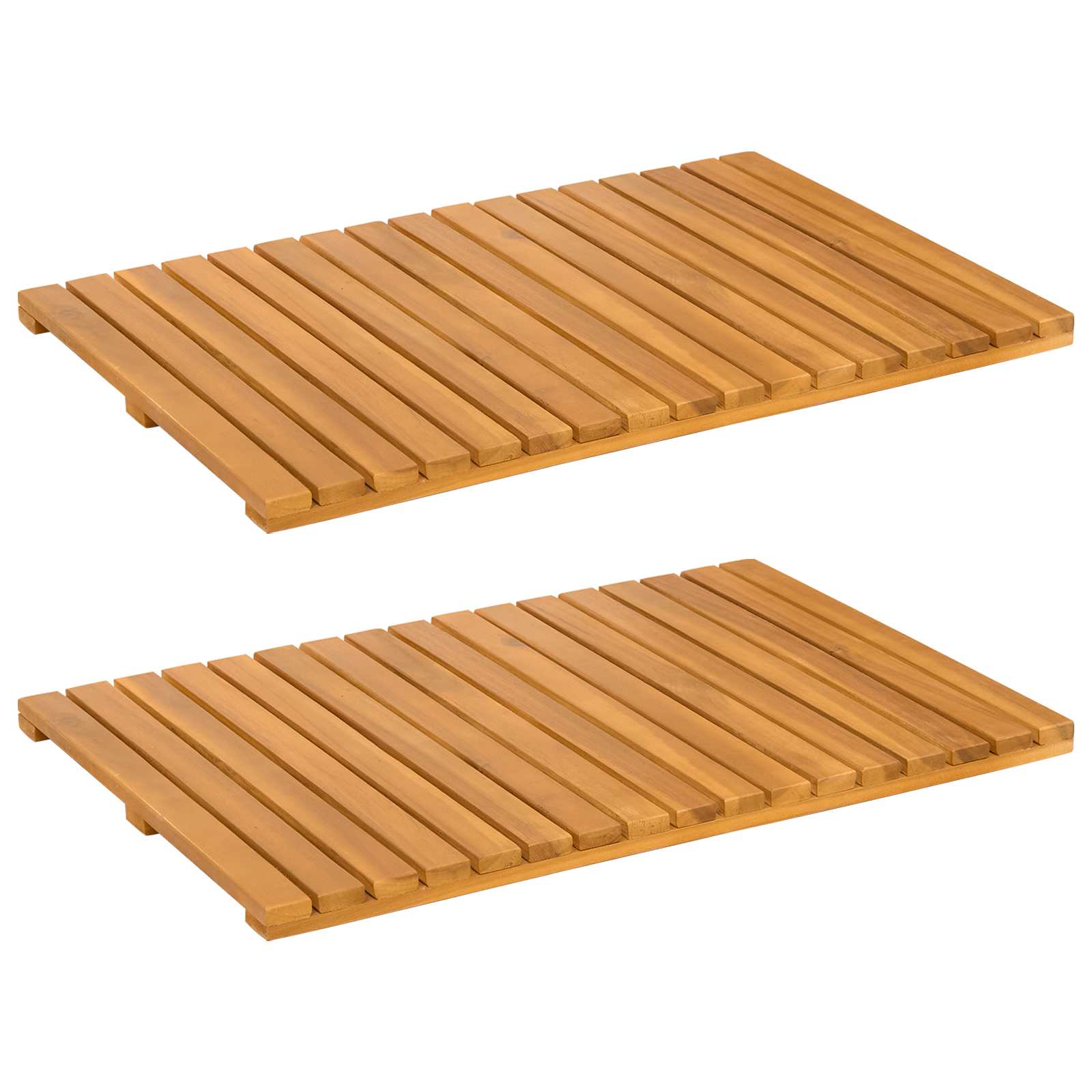 Tappeto da bagno 2 pz Naturale 60 x 40 cm