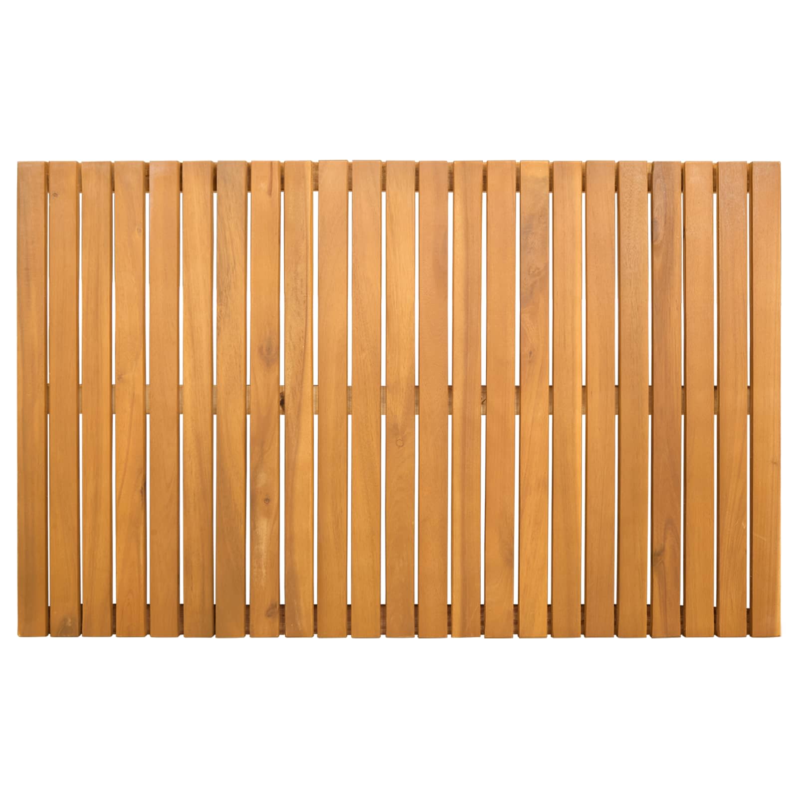 Tappeto da bagno Naturale 80 x 50 cm Legno di Acacia Massello