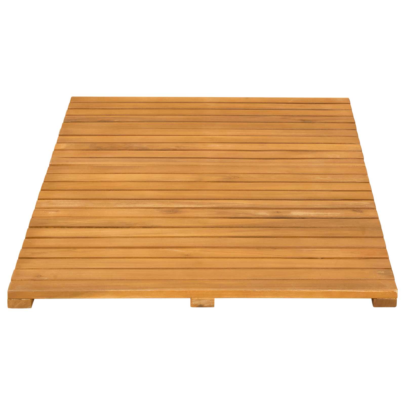 Tappeto da bagno Naturale 80 x 50 cm Legno di Acacia Massello