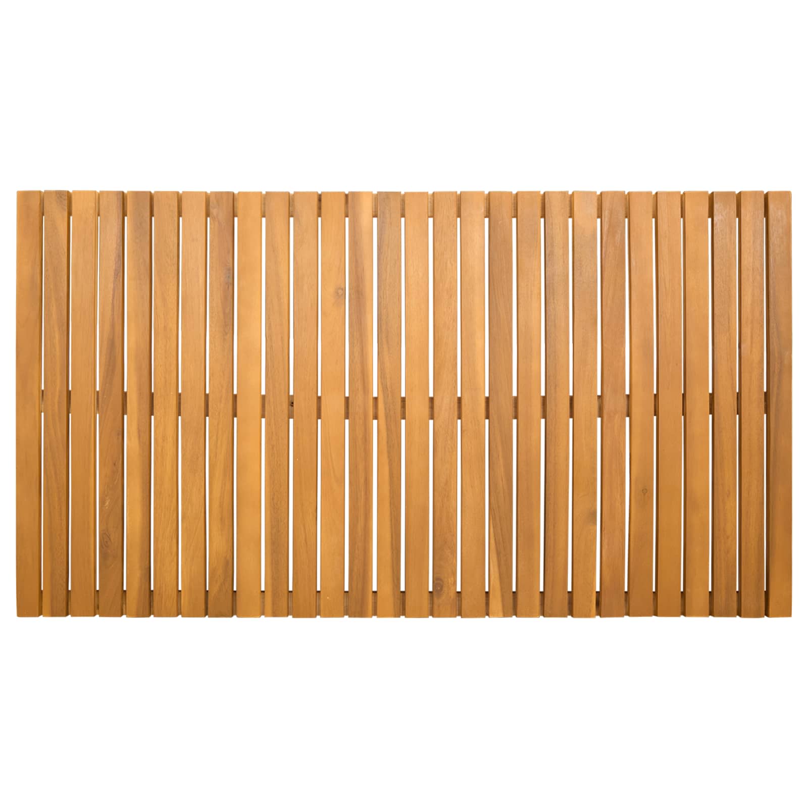 Tappeto da bagno Naturale 100 x 55 cm Legno di Acacia Massello