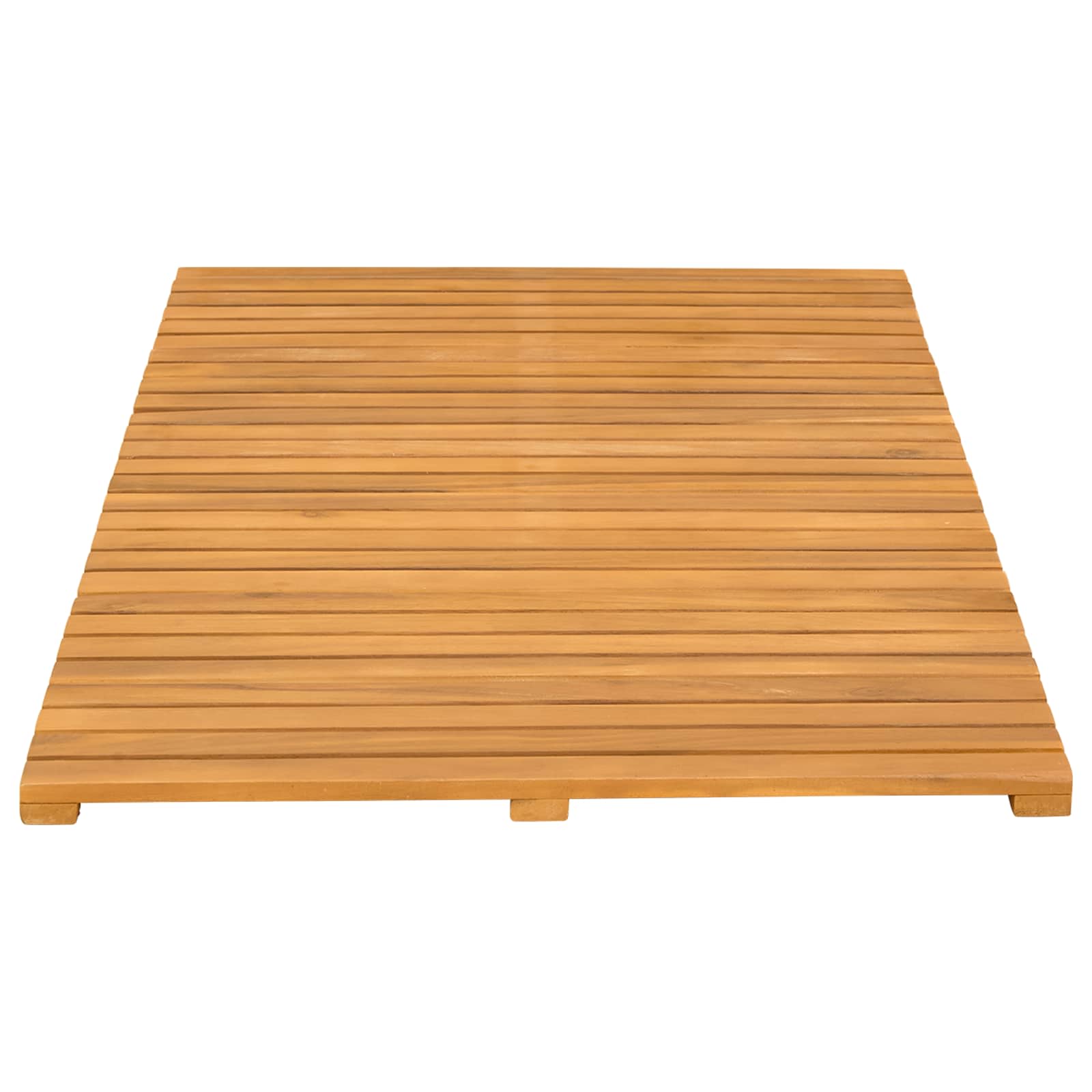 Tappeto da bagno Naturale 100 x 55 cm Legno di Acacia Massello