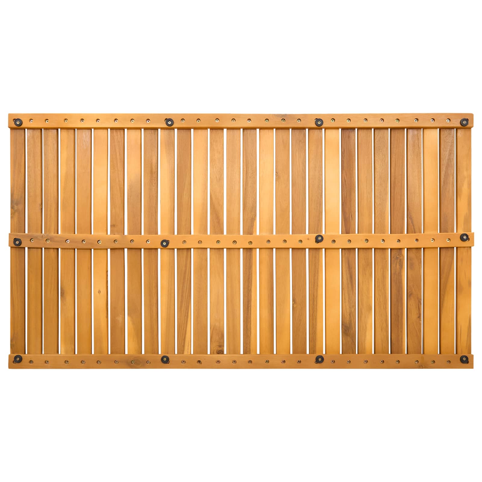 Tappeto da bagno Naturale 100 x 55 cm Legno di Acacia Massello