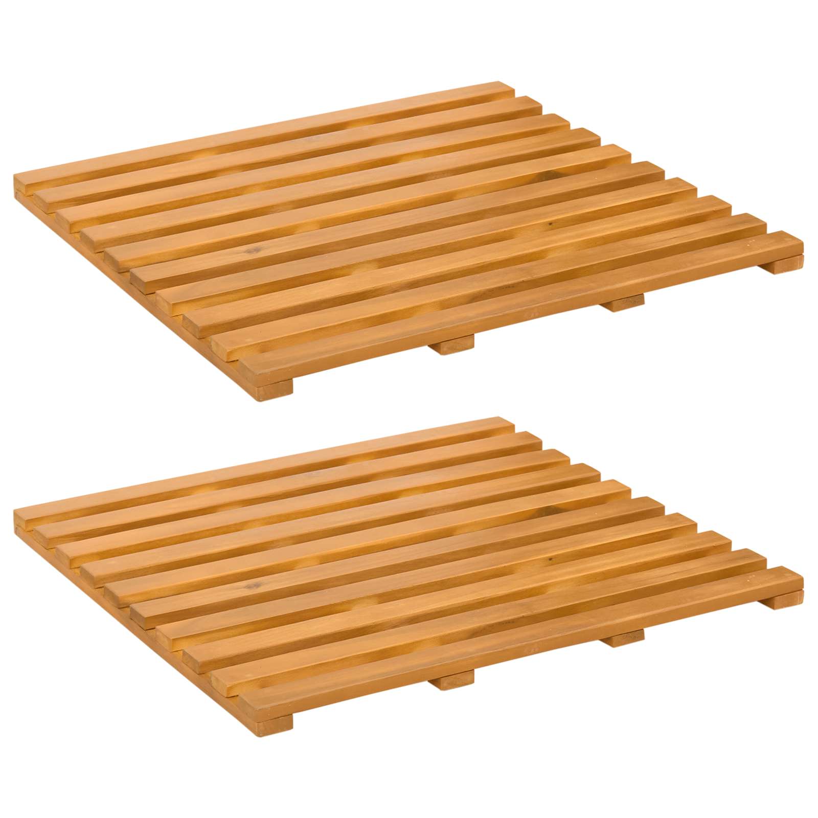 Tappeto da bagno 2 pz Naturale 50 x 48 cm