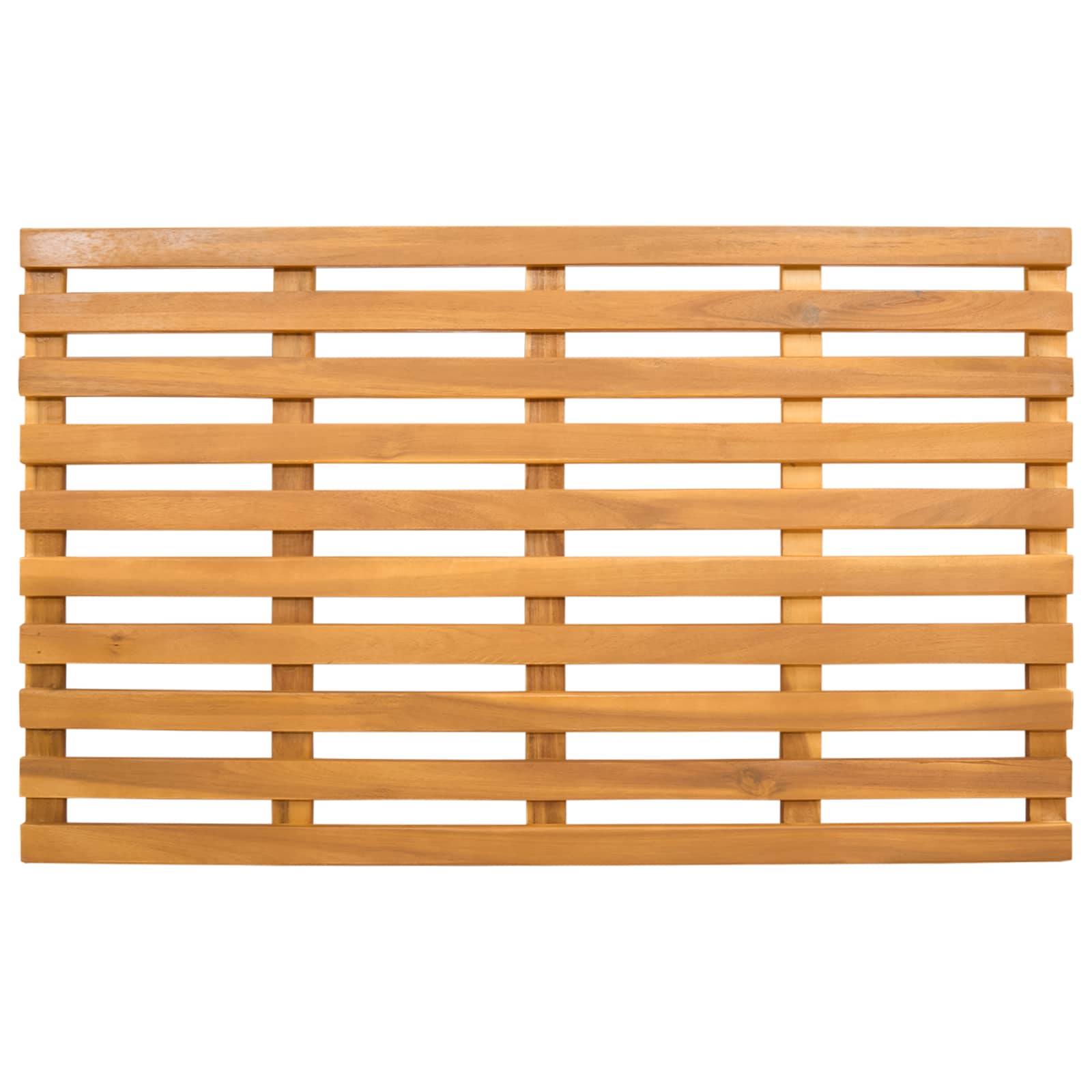 Tappeto da bagno Naturale 80 x 48 cm Legno di Acacia Massello