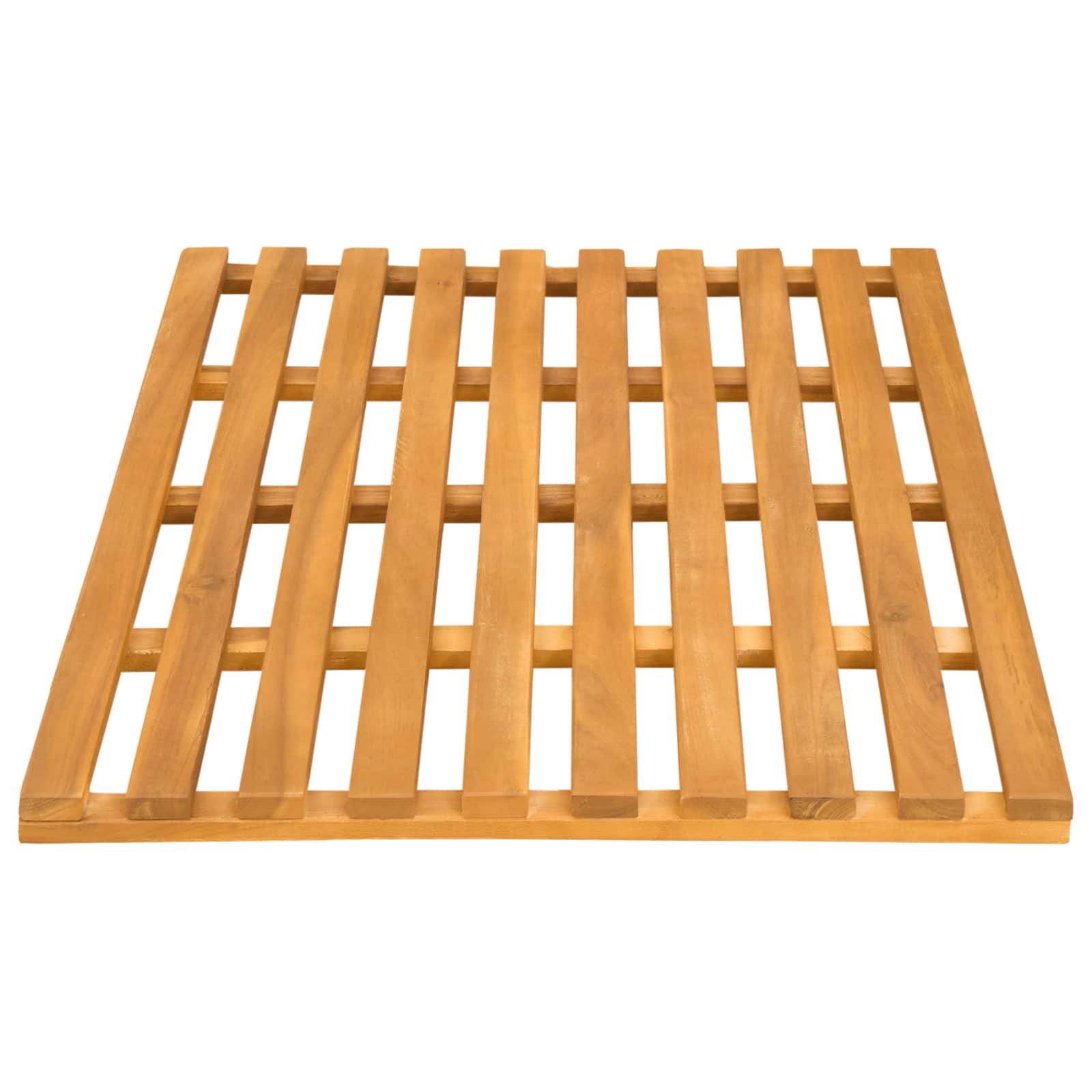 Tappeto da bagno Naturale 80 x 48 cm Legno di Acacia Massello