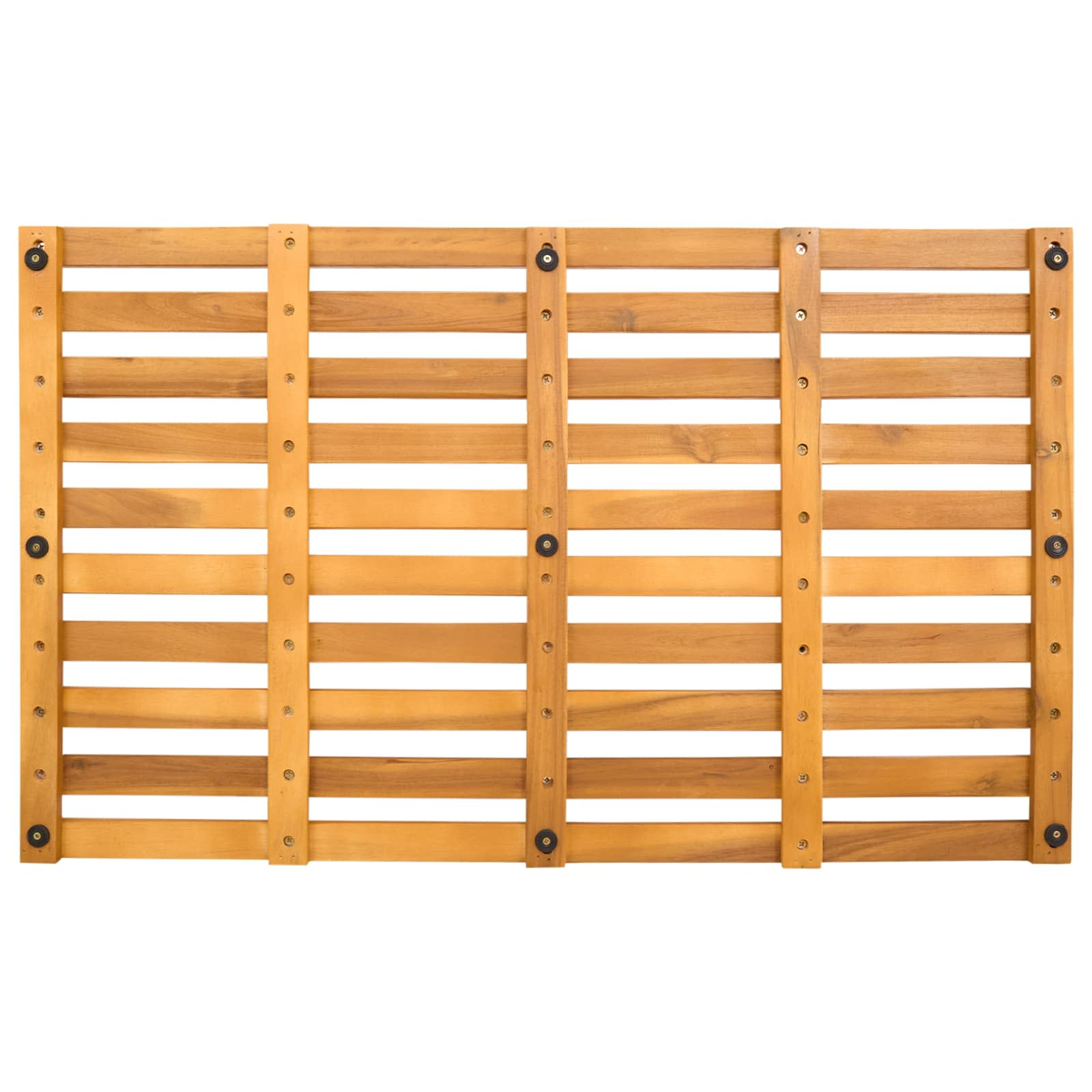 Tappeto da bagno Naturale 80 x 48 cm Legno di Acacia Massello