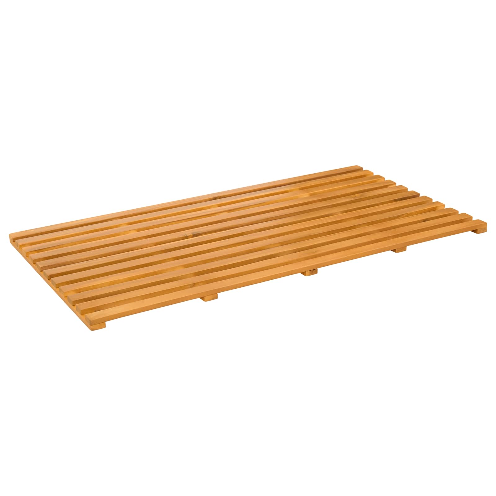 Tappeto da bagno Naturale 100 x 53 cm Legno di Acacia Massello