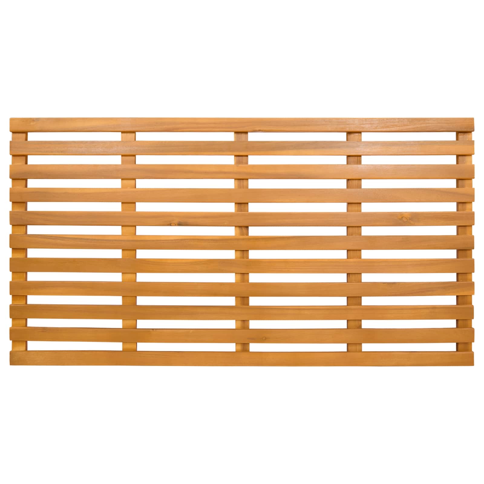 Tappeto da bagno Naturale 100 x 53 cm Legno di Acacia Massello