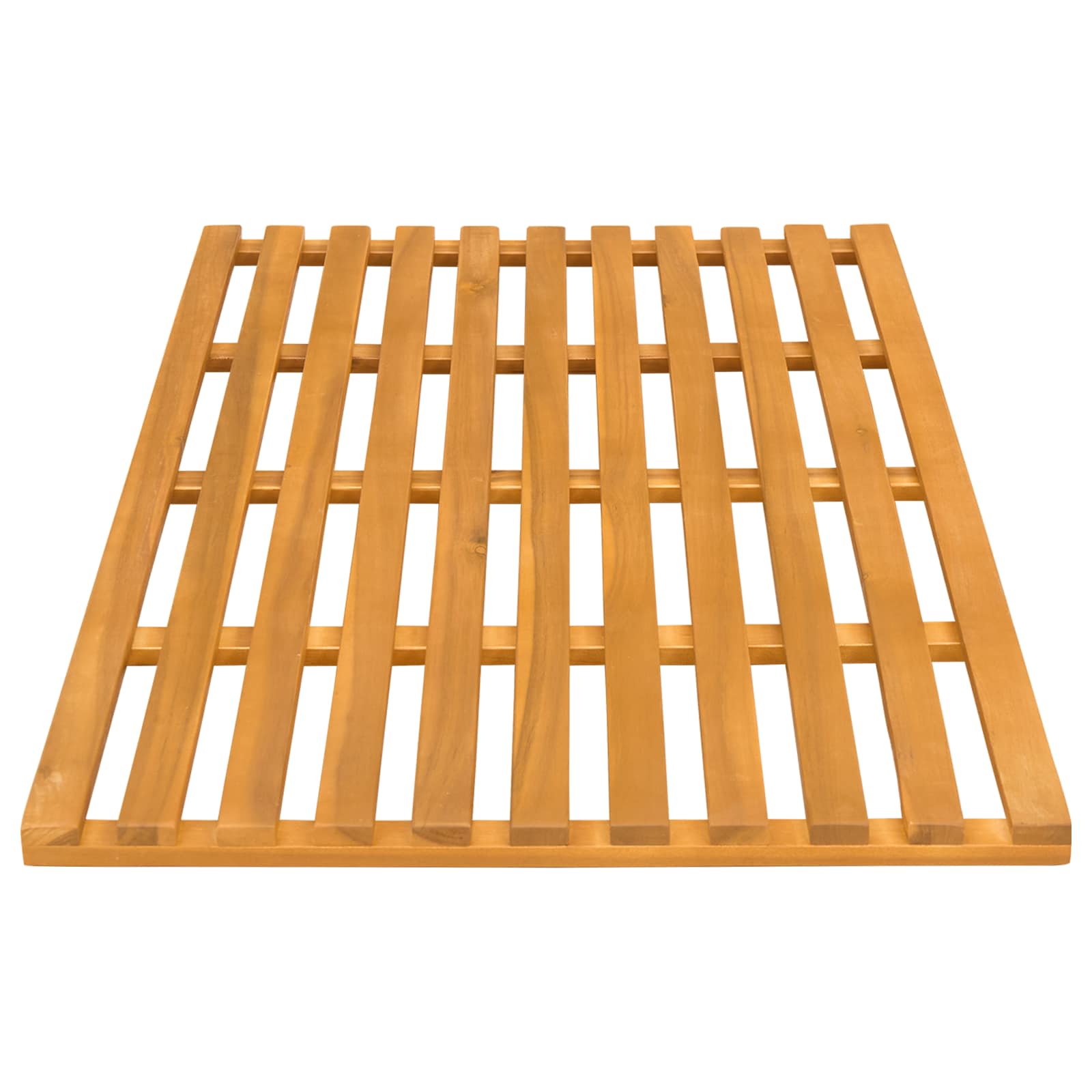 Tappeto da bagno Naturale 100 x 53 cm Legno di Acacia Massello