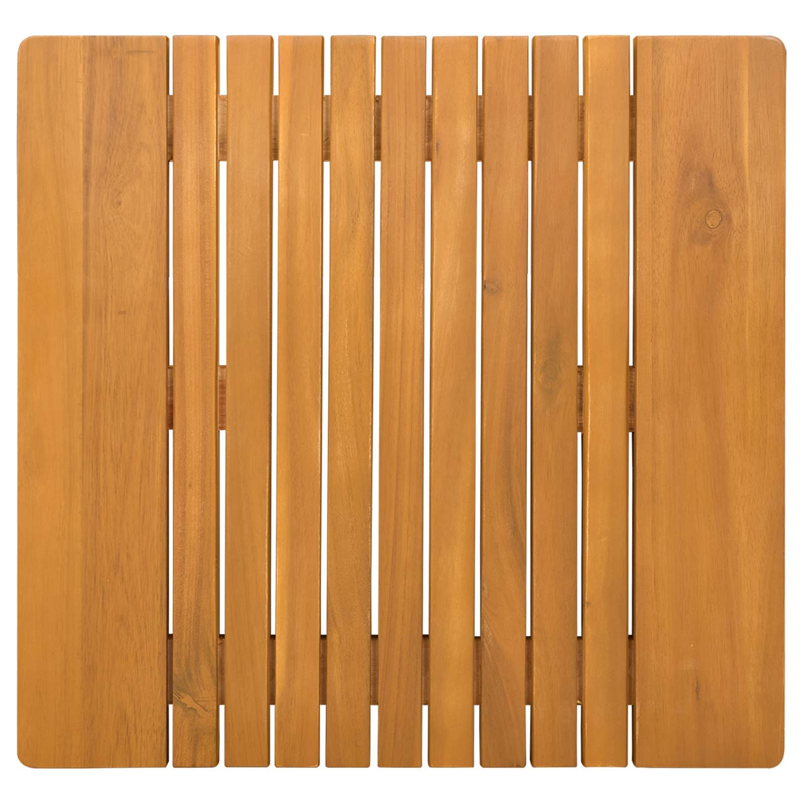 Tappeto da bagno Naturale 50 x 52 cm Legno di Acacia Massello