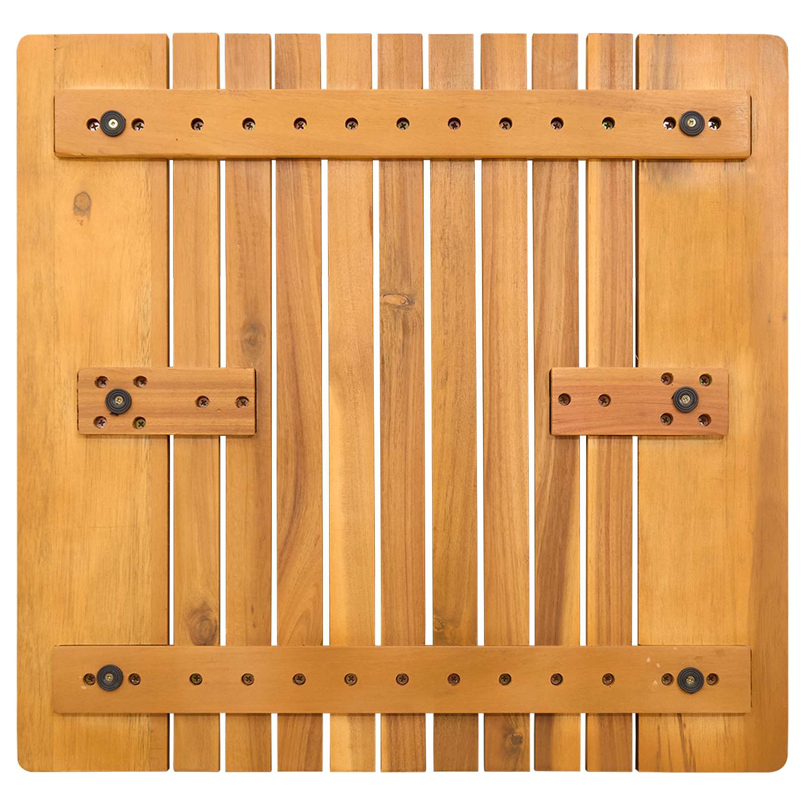 Tappeto da bagno Naturale 50 x 52 cm Legno di Acacia Massello