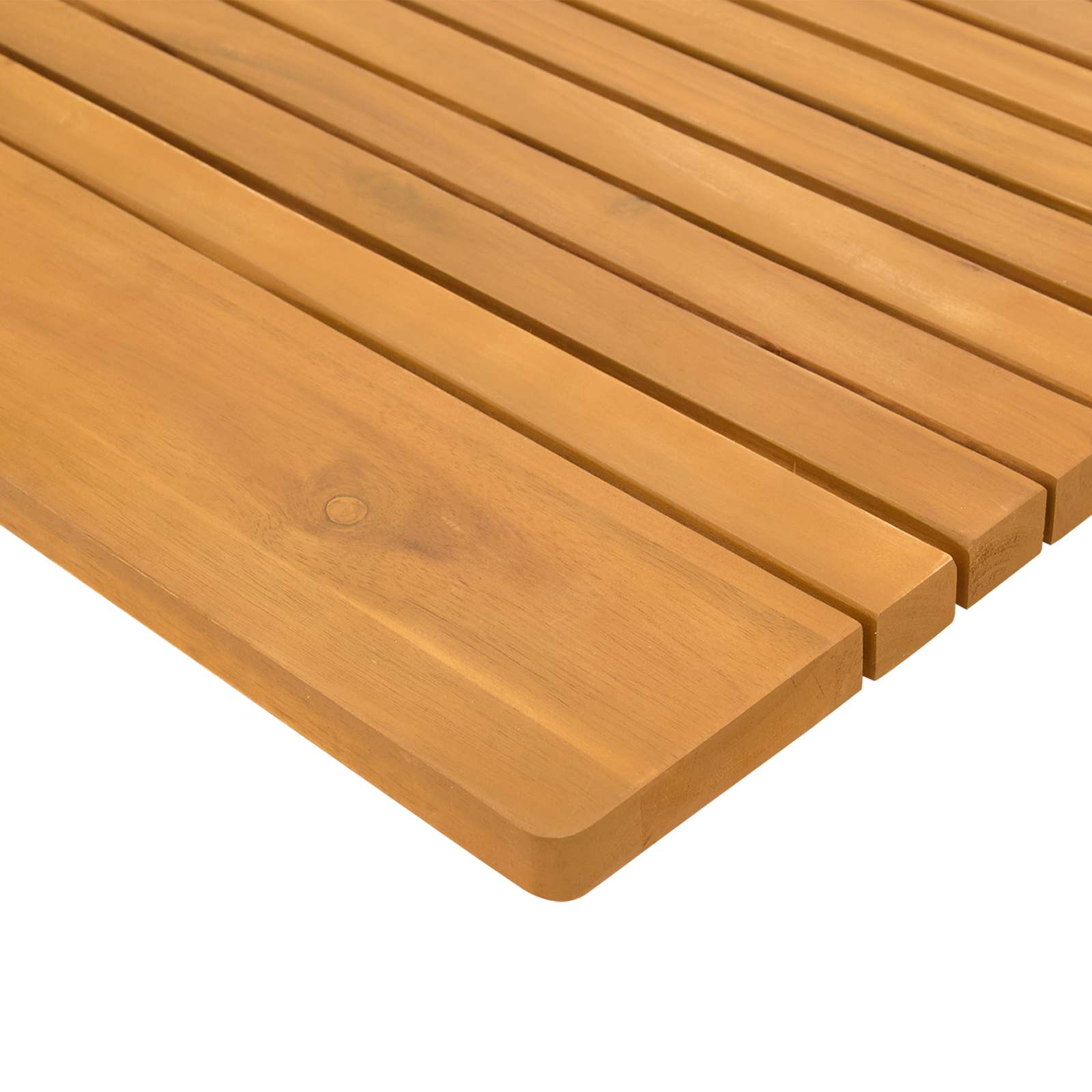 Tappeto da bagno Naturale 100 x 55 cm Legno di Acacia Massello