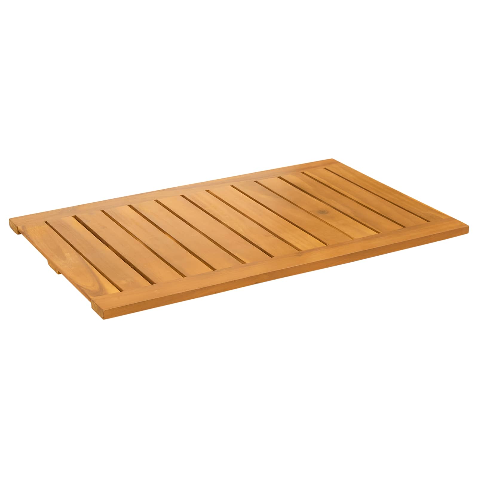 Tappeto da bagno Naturale 80 x 50 cm Legno di Acacia Massello