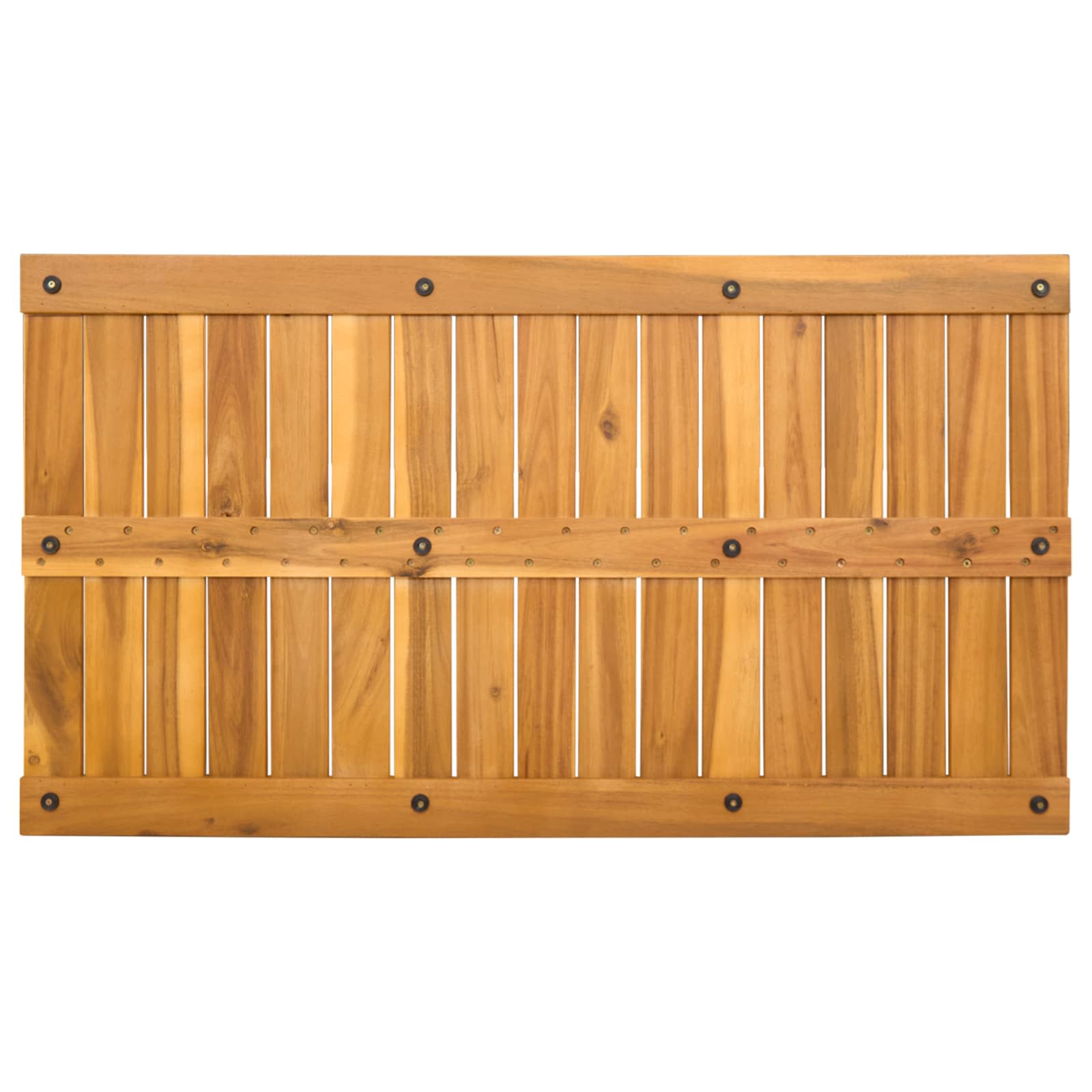 Tappeto da bagno Naturale 100 x 55 cm Legno di Acacia Massello