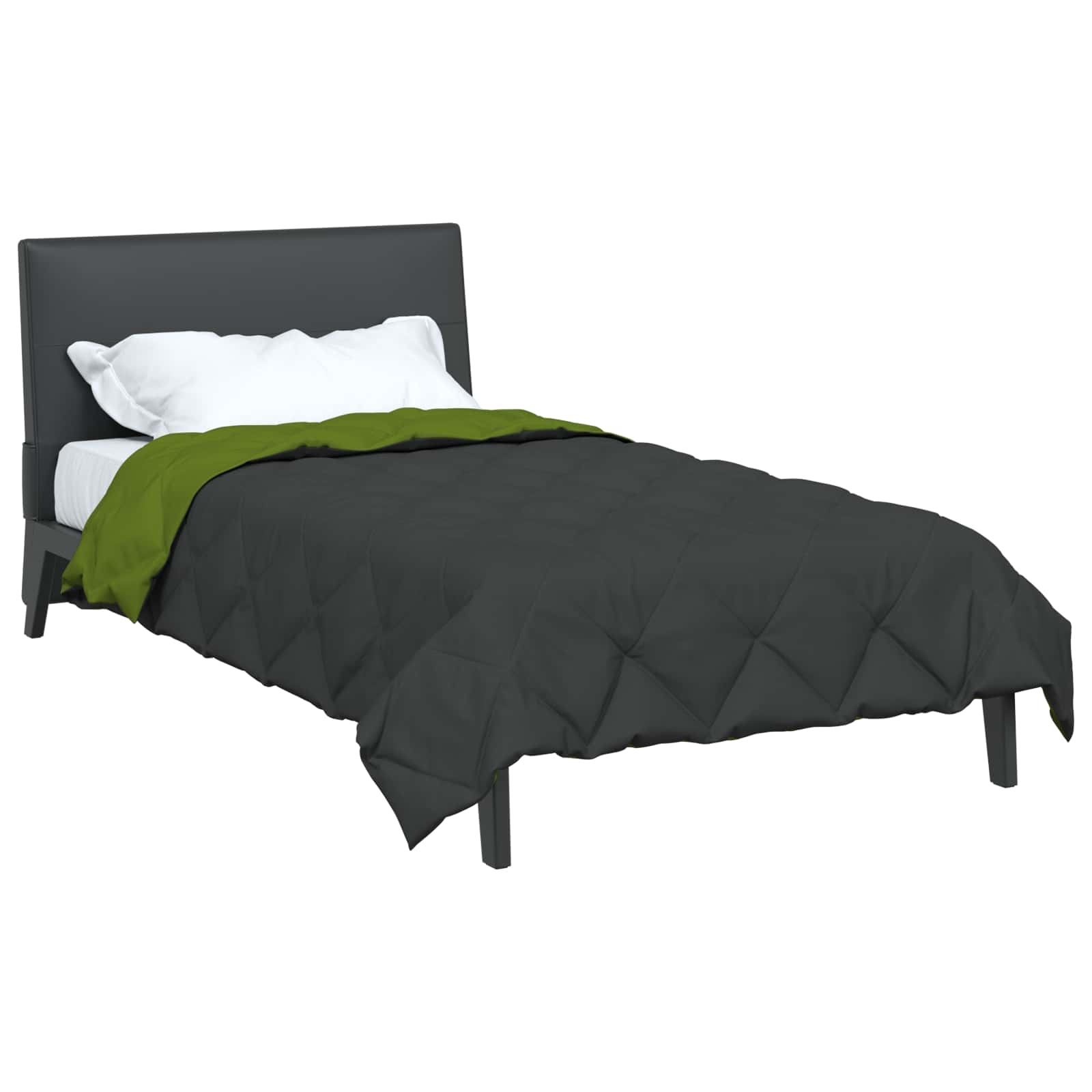 Piumone Estivo 220 x 135 cm Estate 200 gsm Verde e Antracite