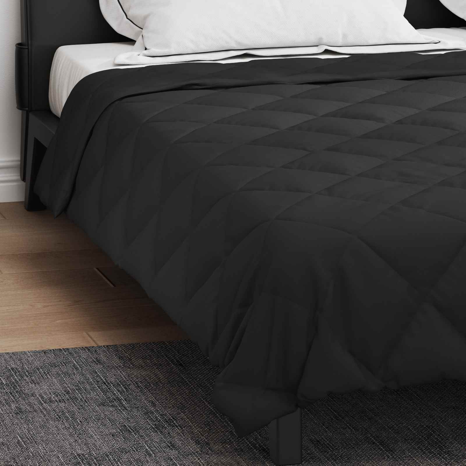 Piumone Estivo 220 x 200 cm Estate 200 gsm Nero