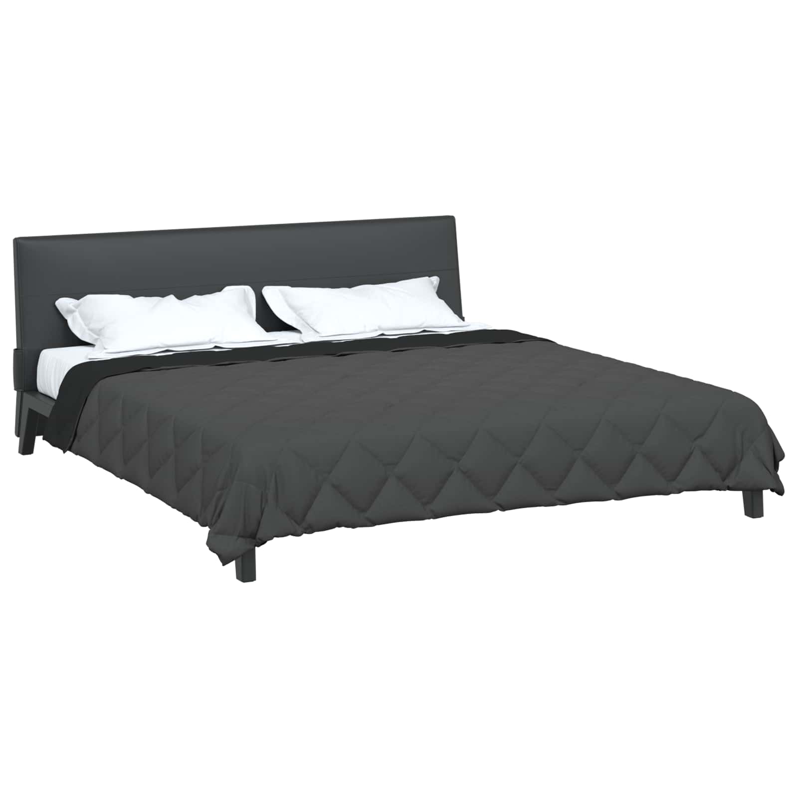 Piumone Estivo 220 x 200 cm Estate 200 gsm Nero e antracite