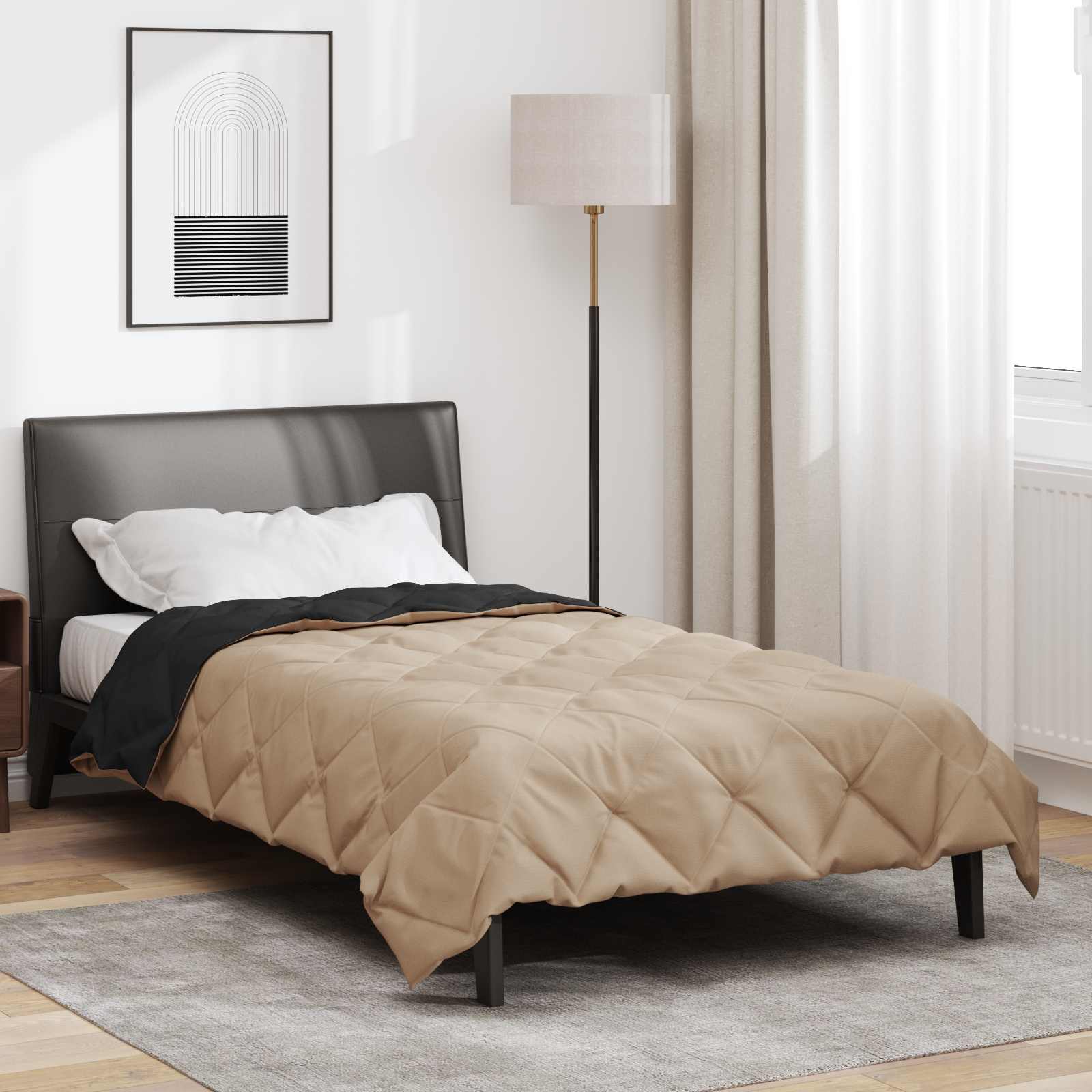 Piumone Estivo 200 x 135 cm Estate 200 gsm Nero e Talpa