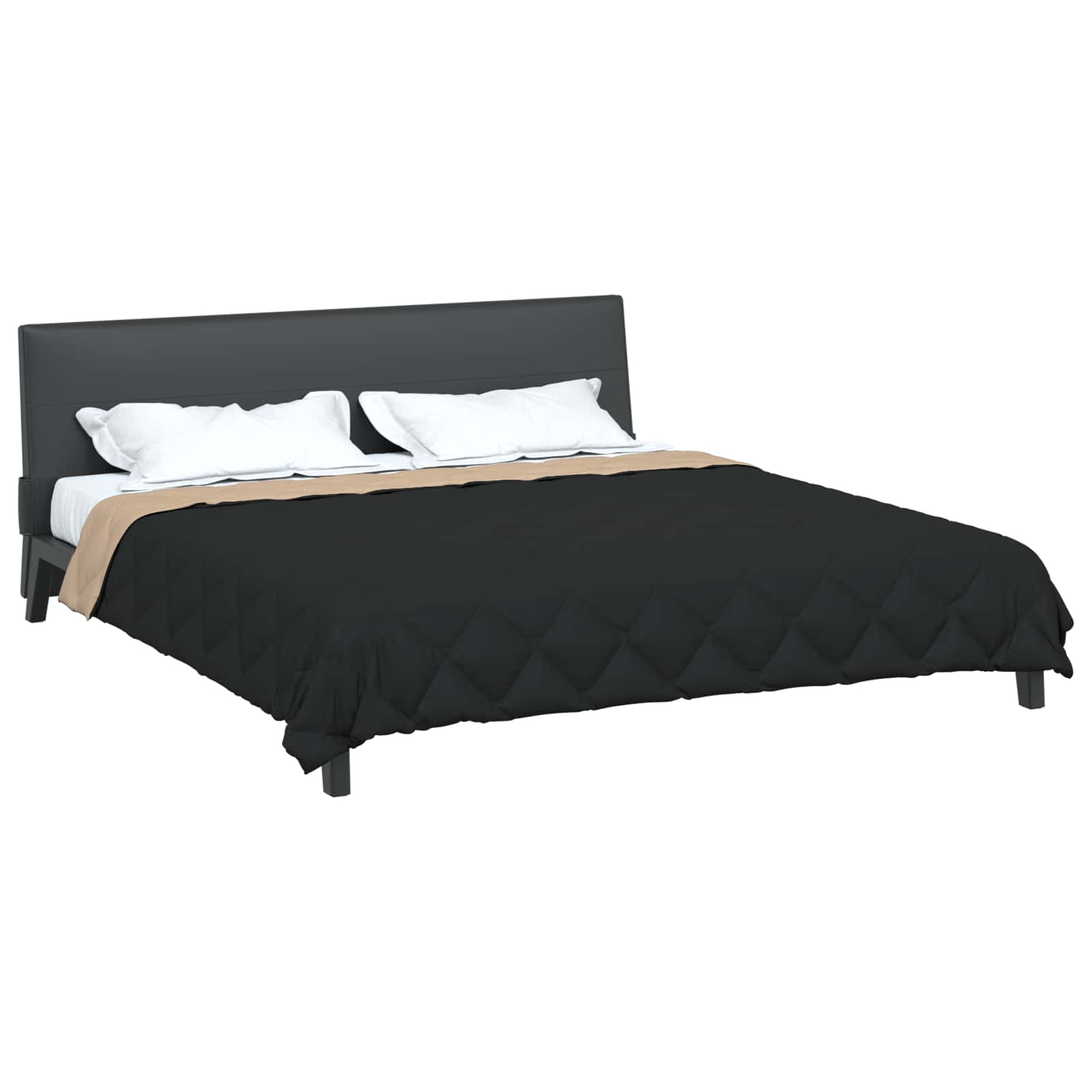 Piumone Estivo 200 x 200 cm Estate 200 gsm Nero e Talpa