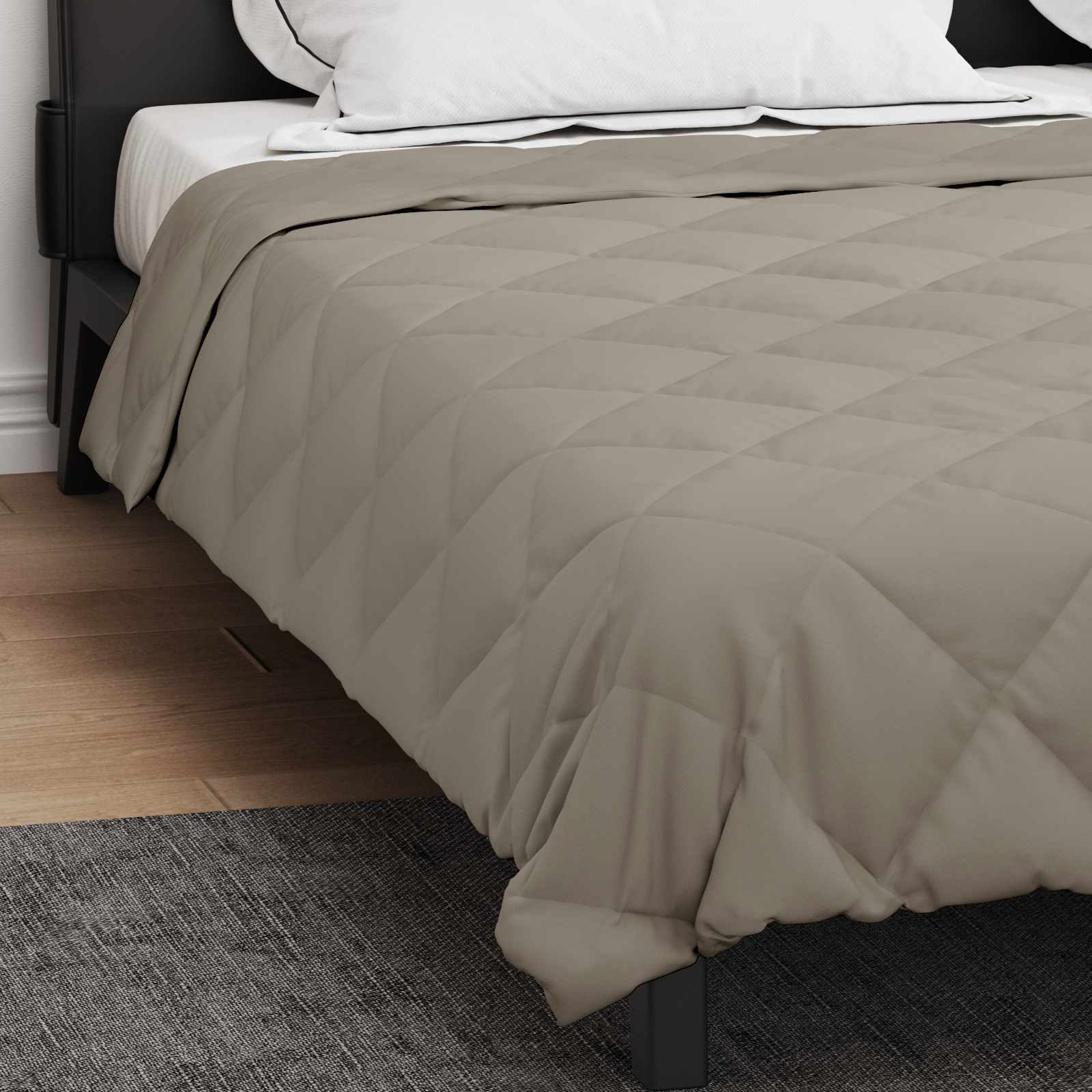 Piumone Estivo 200 x 200 cm Estate 200 gsm Grigio chiaro