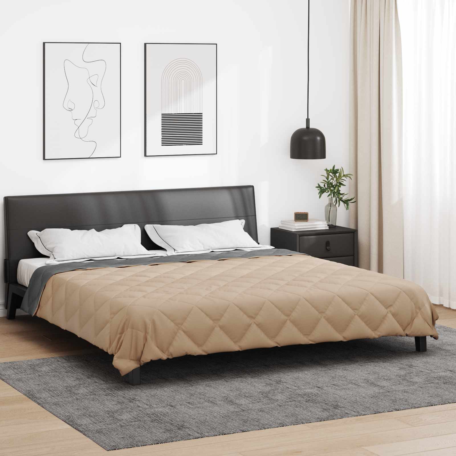 Piumone Completo Annuale Antracite e Talpa 200 x 220 cm