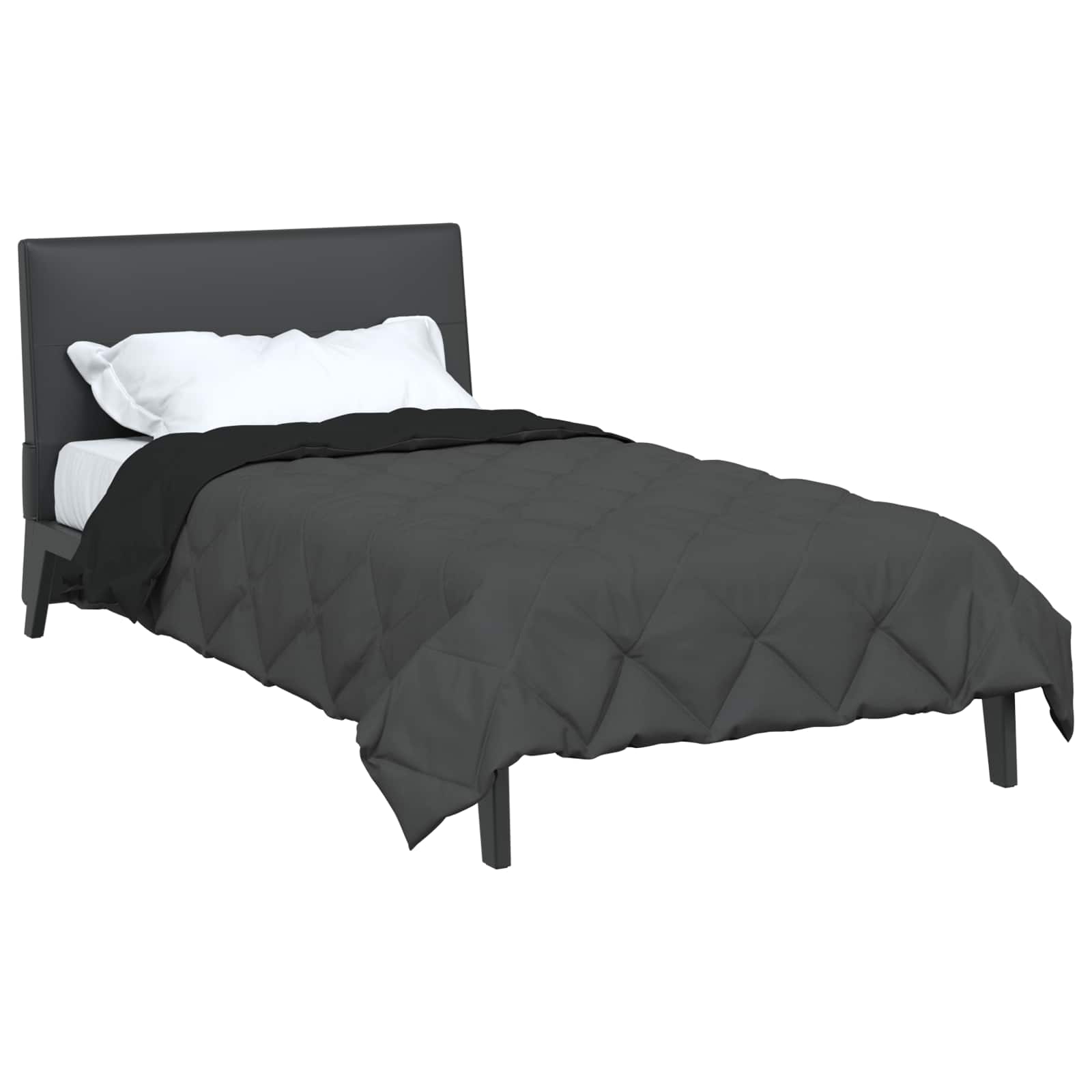 Piumone Completo Annuale Nero e antracite 155 x 200 cm