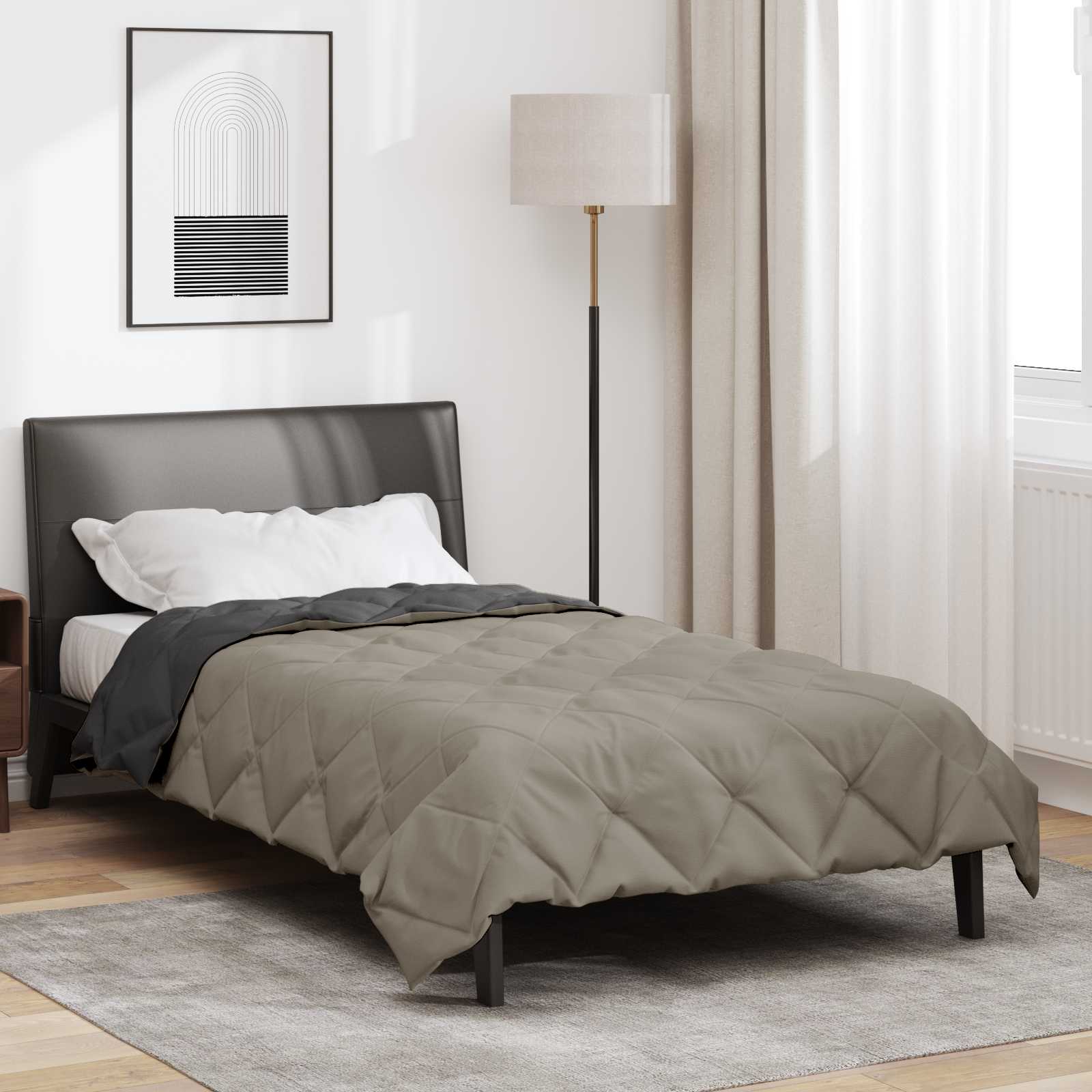 Piumone Completo Annuale Grigio chiaro e Antracite 155 x 220 cm