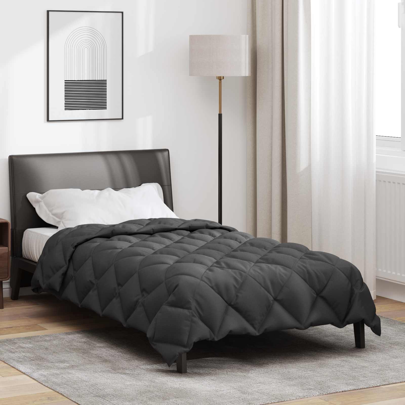 Piumone Invernale 135 x 220 cm 450 gsm Antracite
