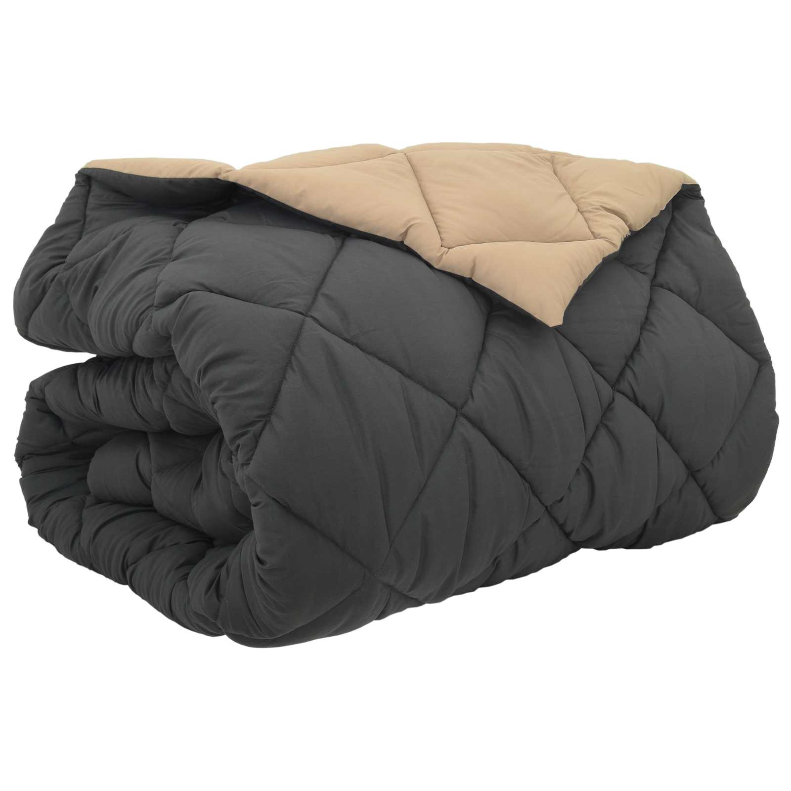 Piumone Invernale 200 x 220 cm 450 gsm Antracite e Tortora