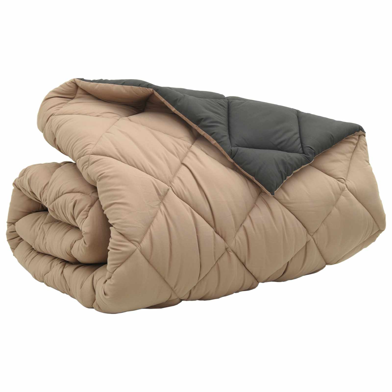Piumone Invernale 220 x 260 cm 450 gsm Antracite e Tortora