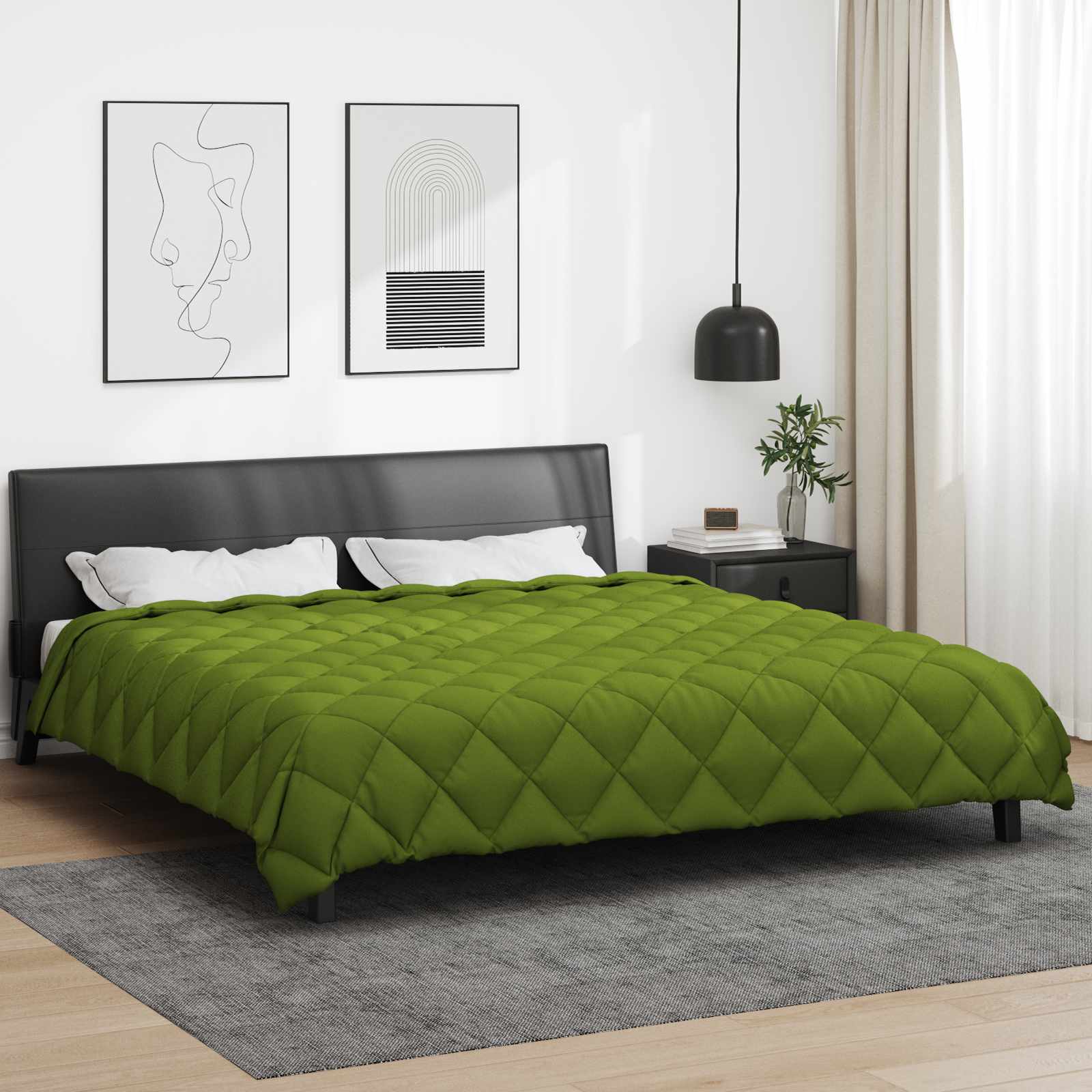 Piumone Invernale 200 x 200 cm 450 gsm Verde