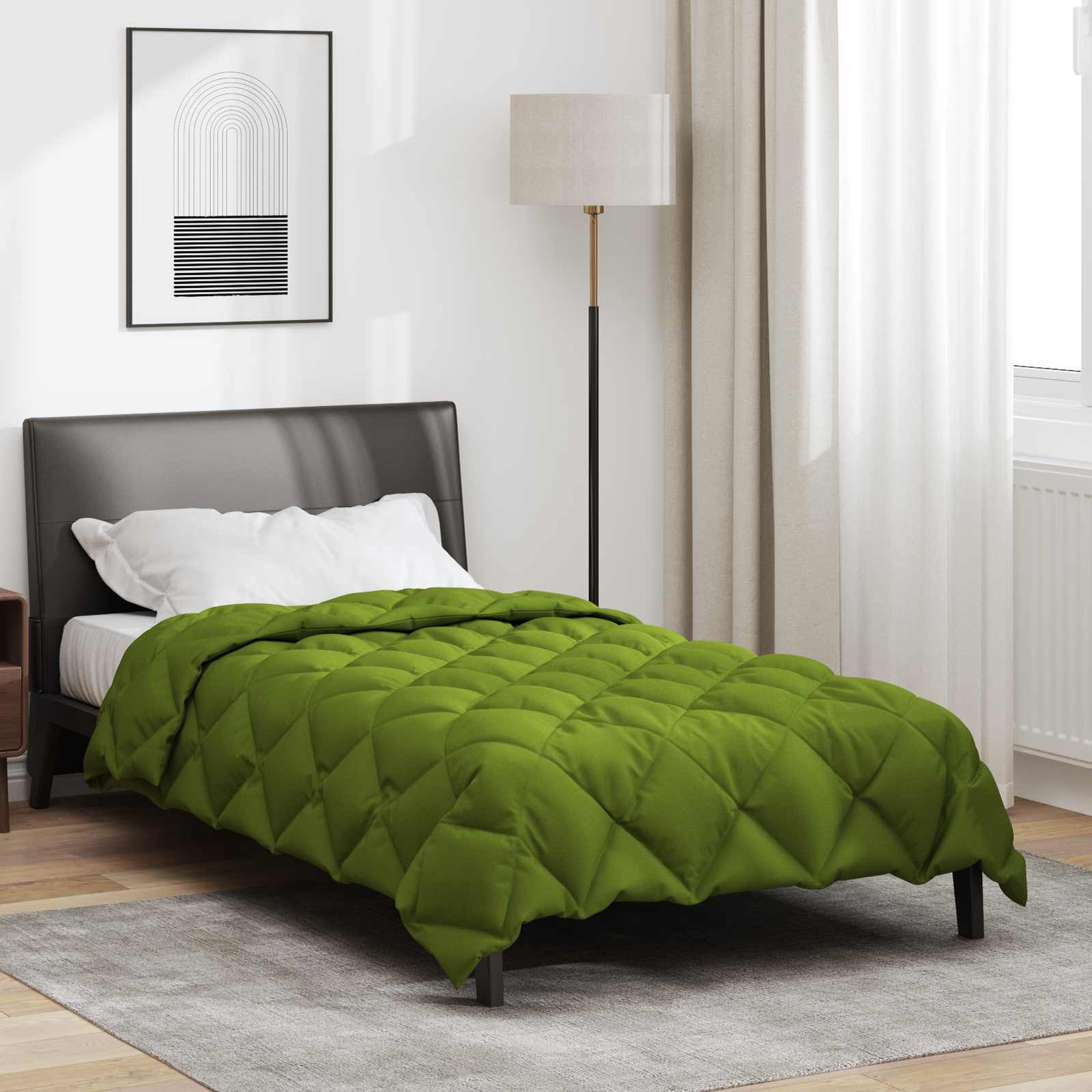 Piumone Invernale 155 x 220 cm 450 gsm Verde