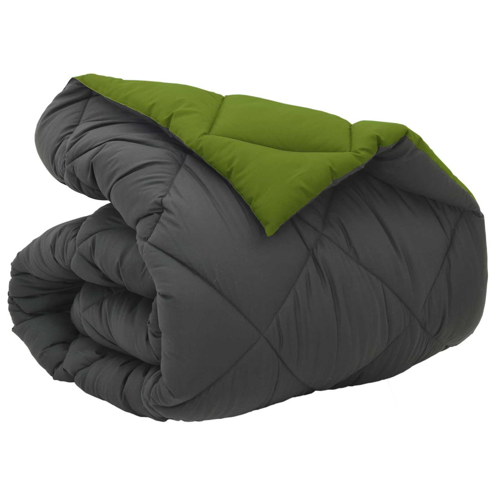Piumone Invernale 140 x 220 cm 450 gsm Verde e Antracite