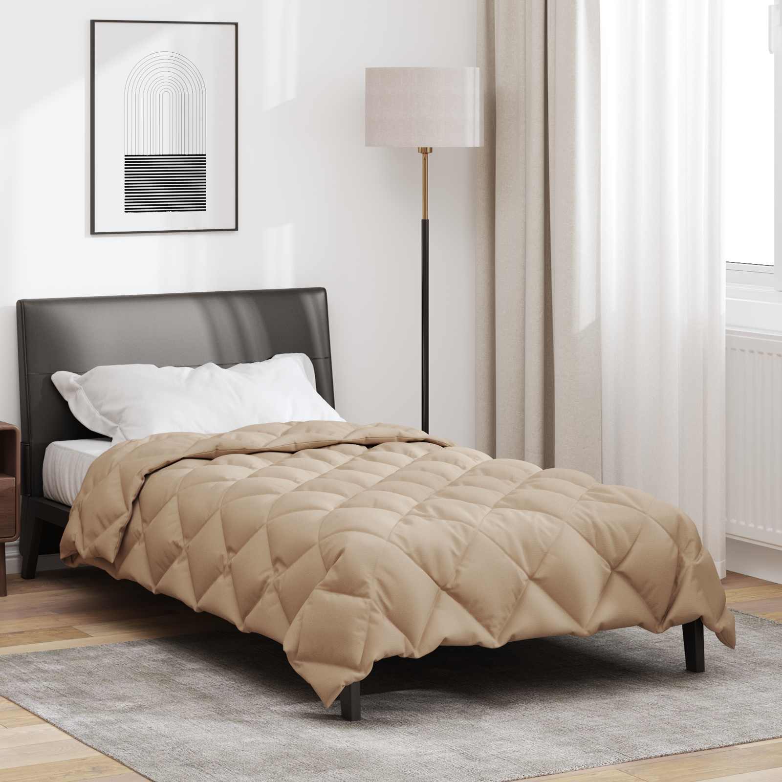 Piumone Invernale 140 x 200 cm 450 gsm Tortora