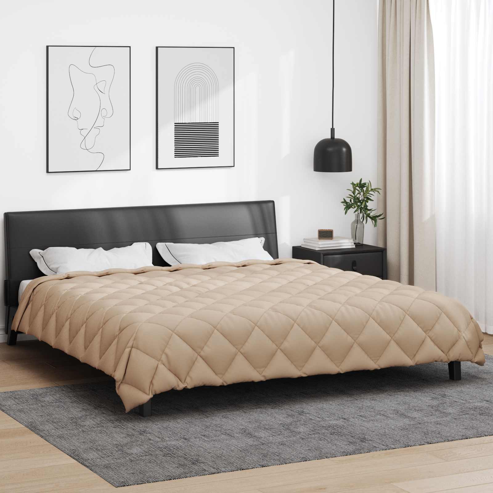 Piumone Invernale 200 x 220 cm 450 gsm Tortora