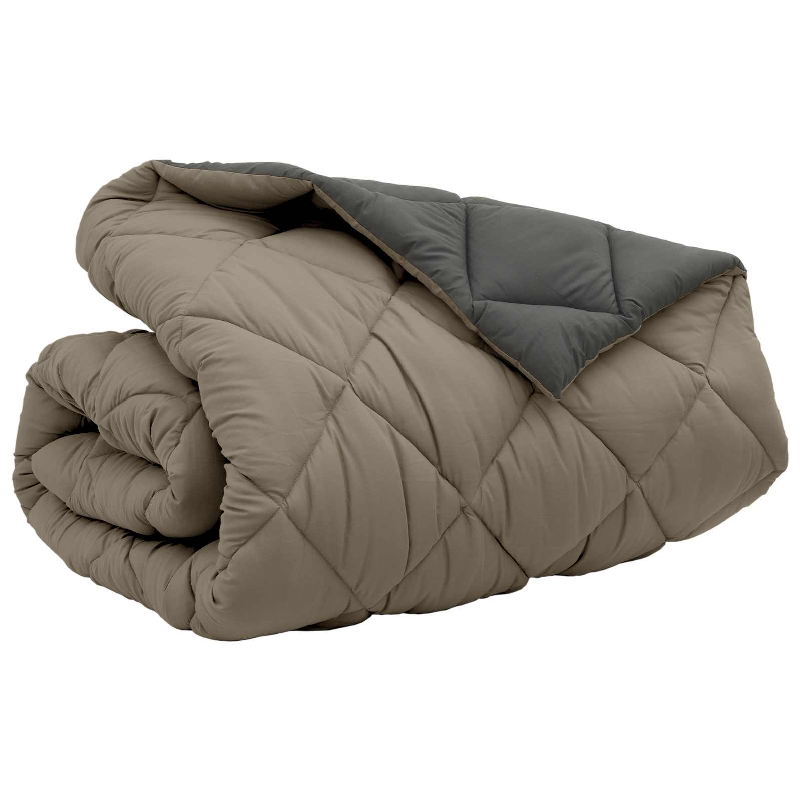 Piumone Invernale 240 x 260 cm 450 gsm Grigio chiaro e Antracite