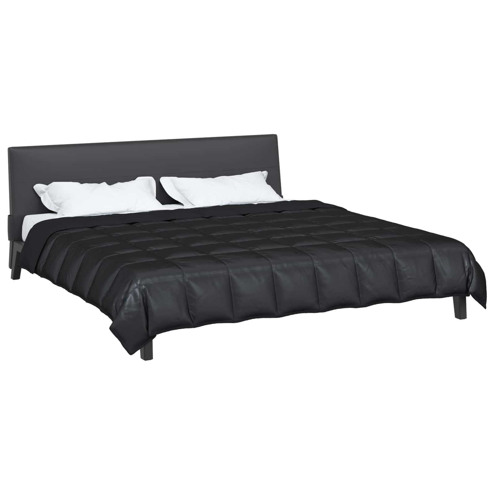 Piumone Estivo Nero 200 x 200 cm Satin e Micropile