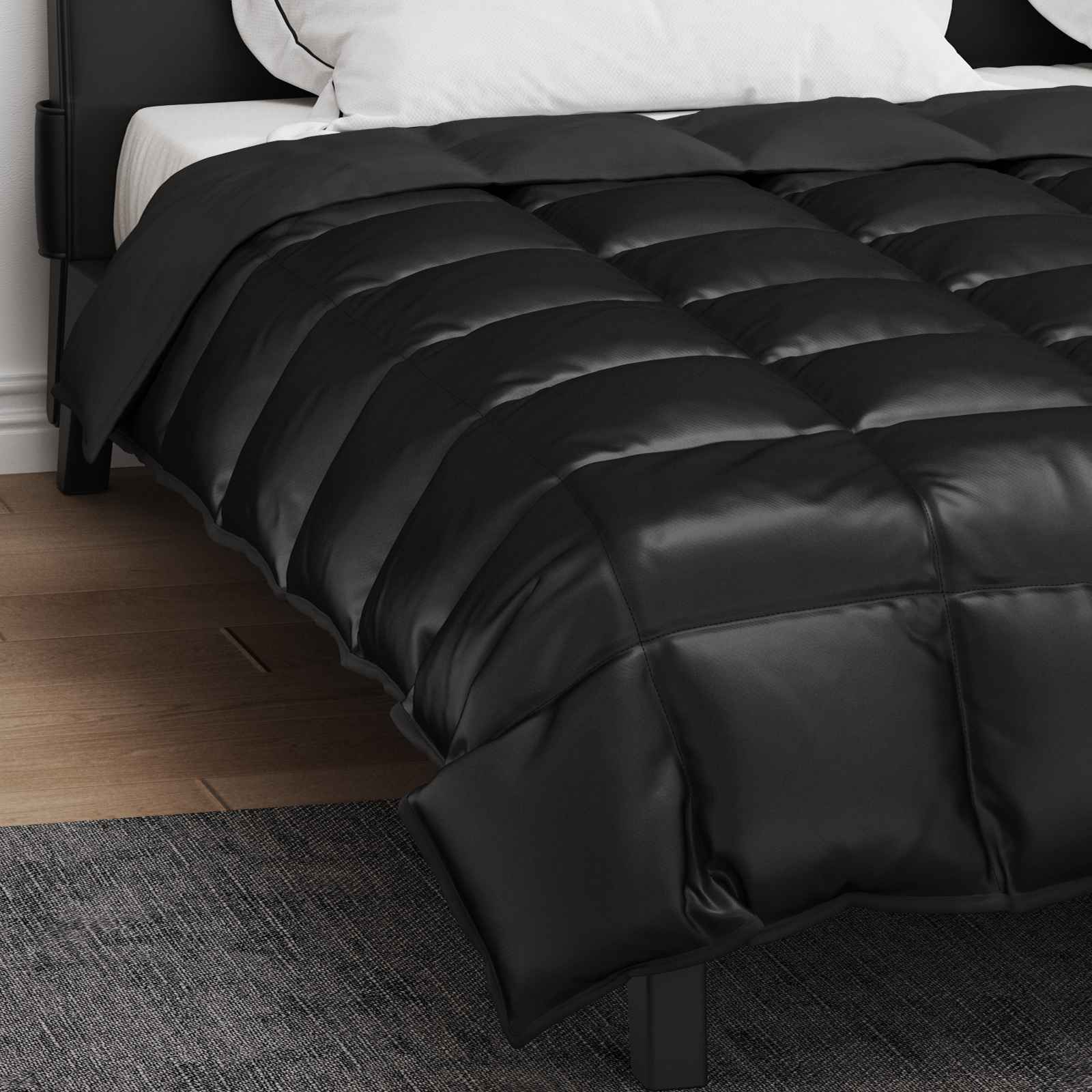 Piumone Invernale 240 x 260 cm 450 gsm Nero