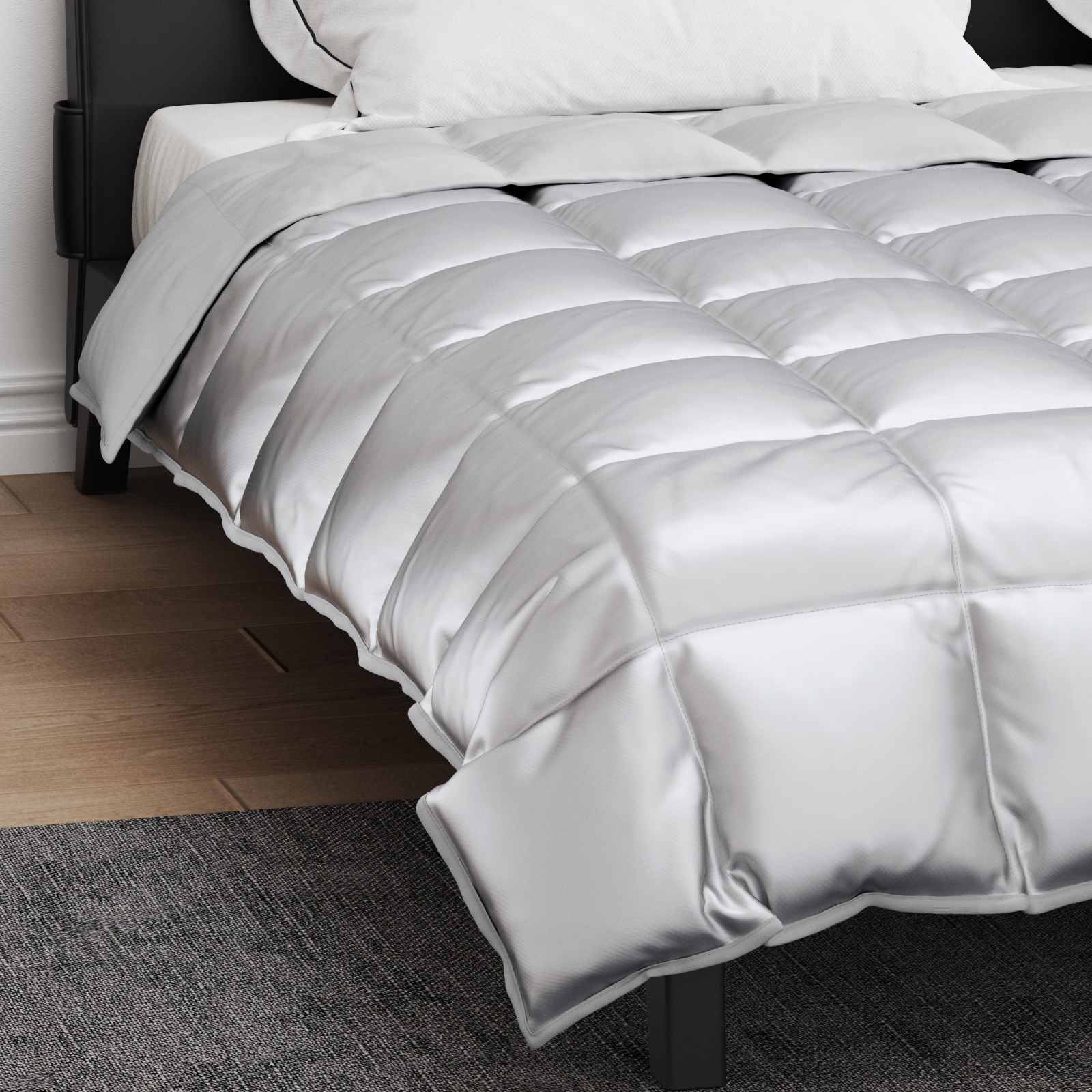 Piumone Invernale 200 x 200 cm 450 gsm Argento