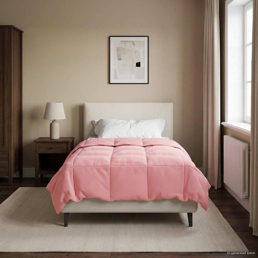 Piumino Letto Estivo 135 x 200 cm Estate Rosa Traspirante